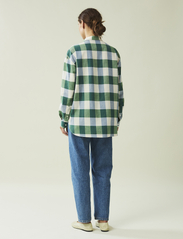 Lexington Clothing - Edith Organic Cotton Flannel Check Shirt - overhemden met lange mouwen - green/blue check - 3