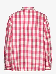 Lexington Clothing - Edith Organic Cotton Flannel Check Shirt - langermede skjorter - pink/red check - 2