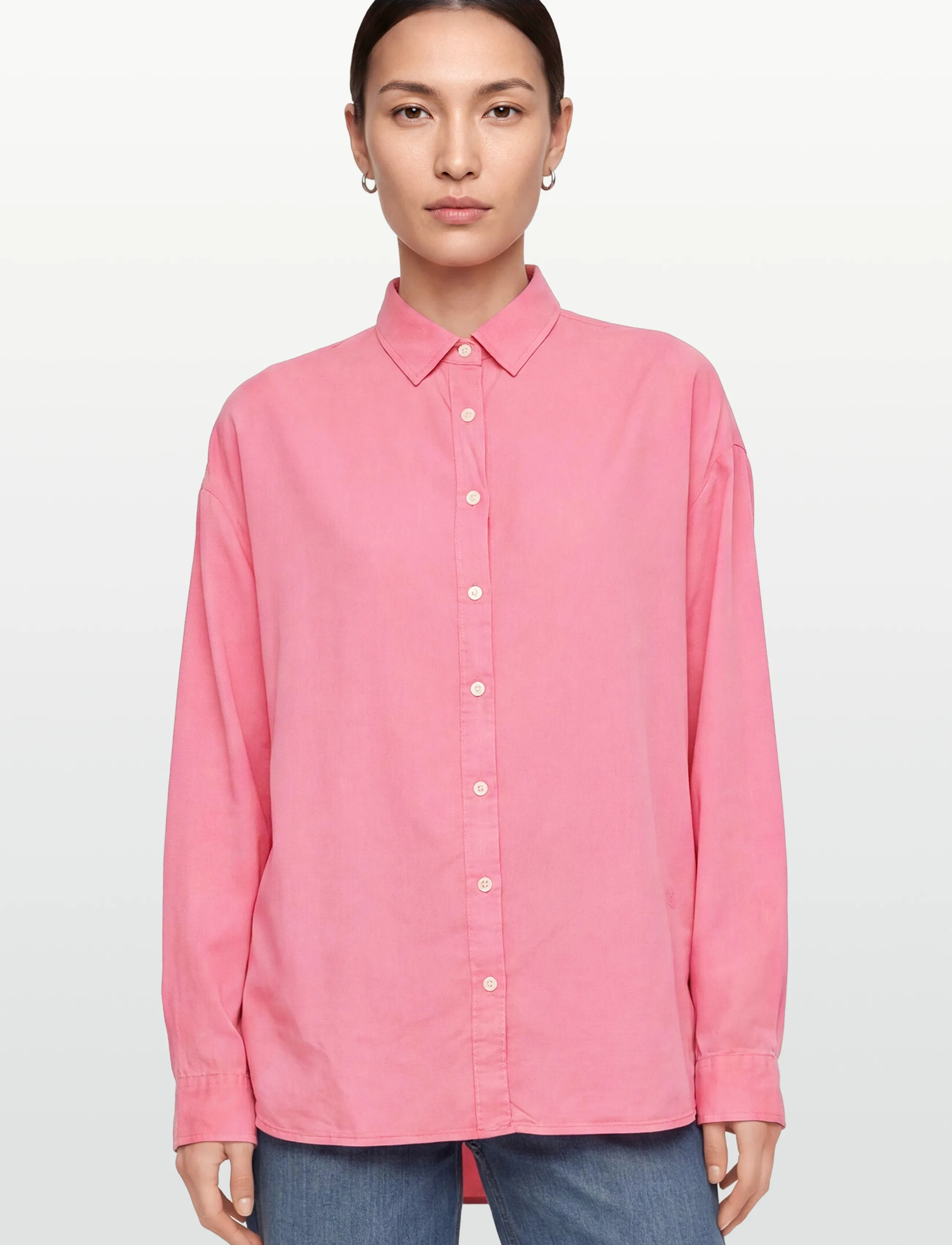 Lexington Clothing - Hedvig Lyocell Shirt - langærmede skjorter - pink - 3