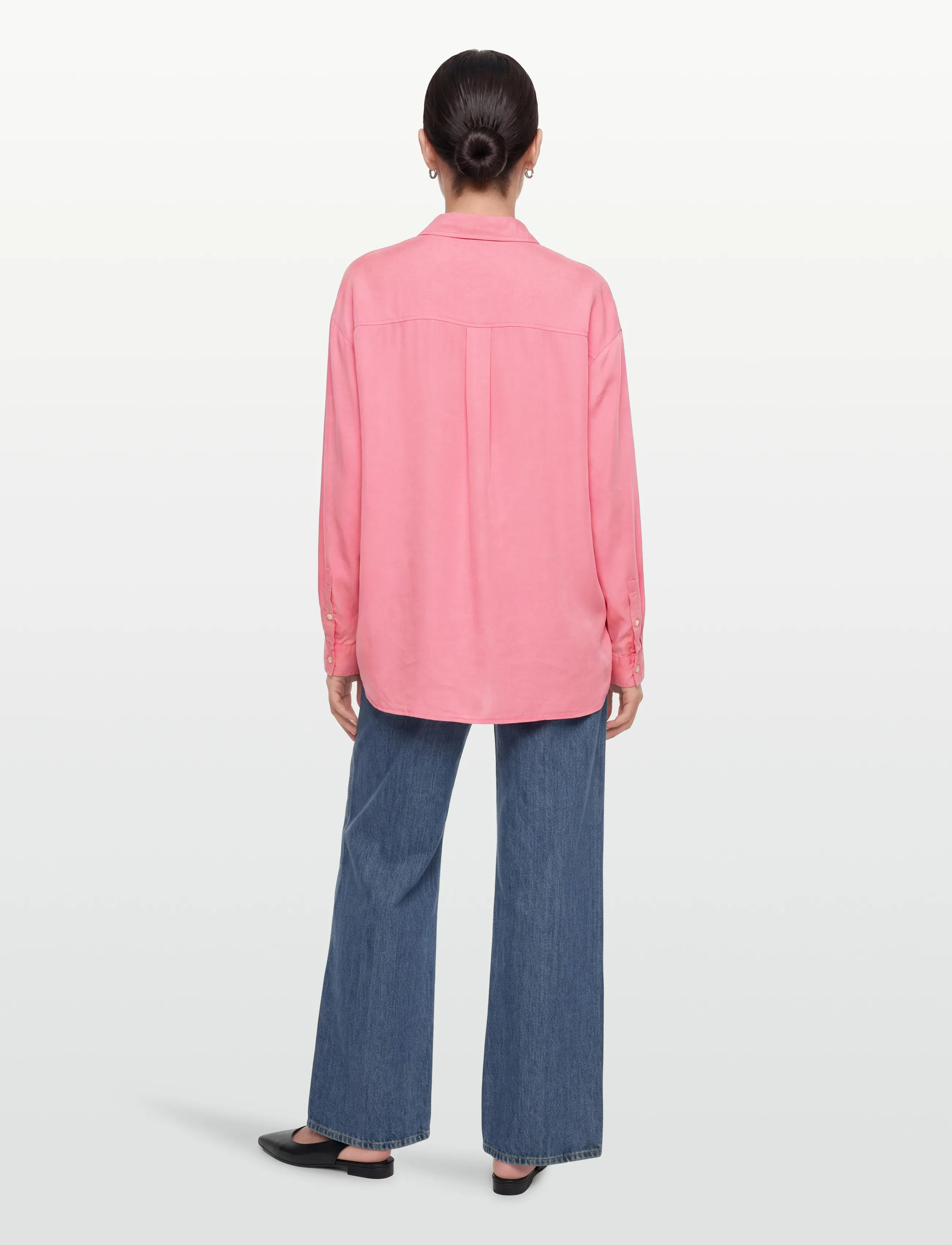 Lexington Clothing - Hedvig Lyocell Shirt - langærmede skjorter - pink - 4