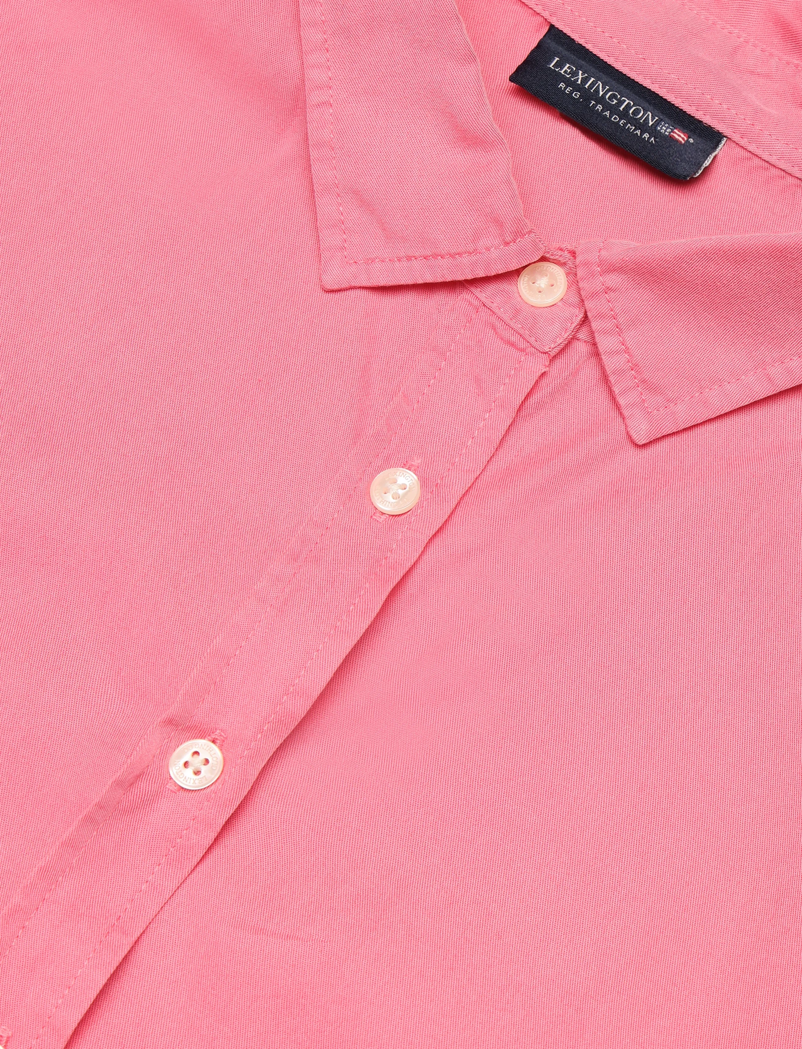 Lexington Clothing - Hedvig Lyocell Shirt - langærmede skjorter - pink - 5
