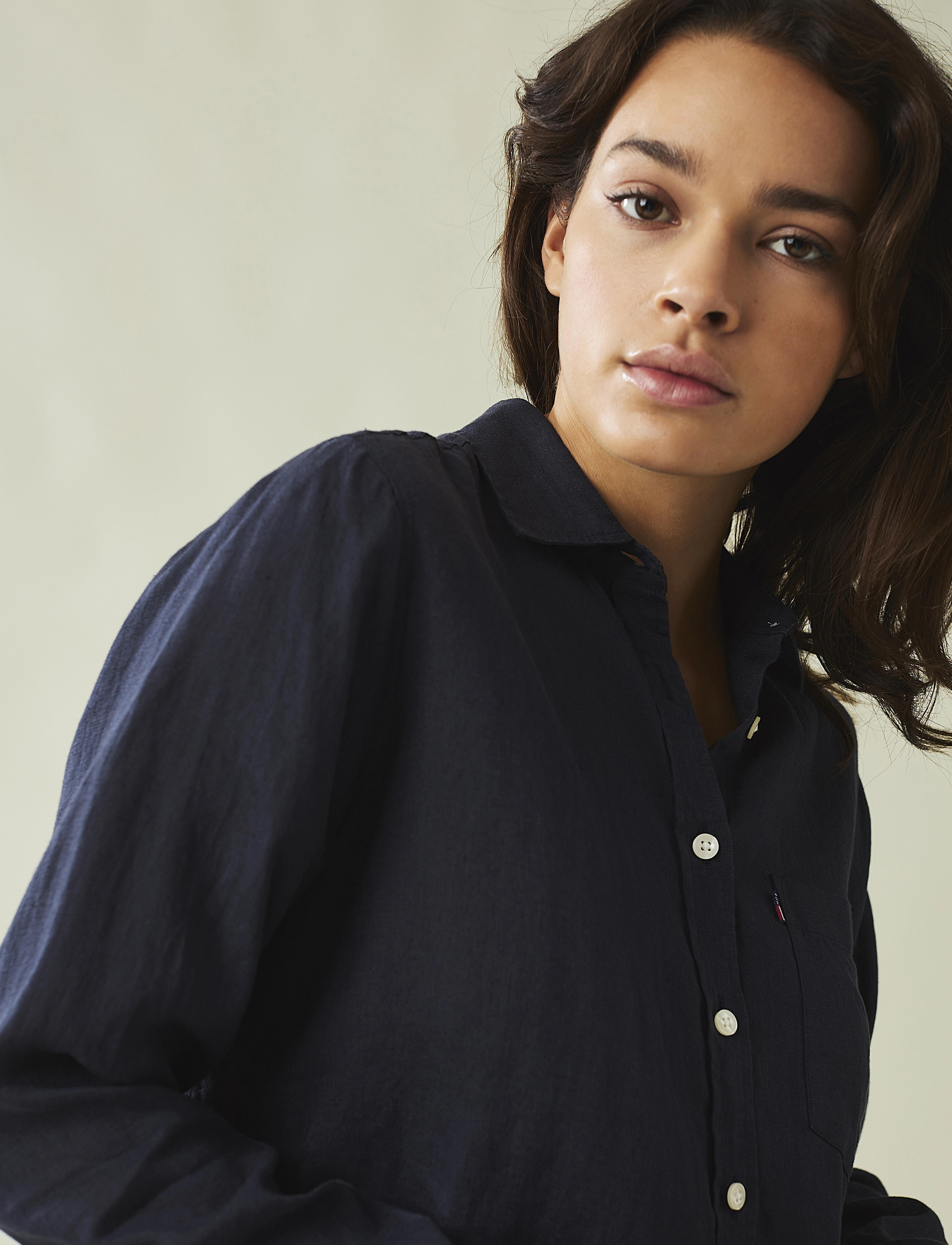 Lexington Clothing - Isa Linen Shirt - dark blue - 3