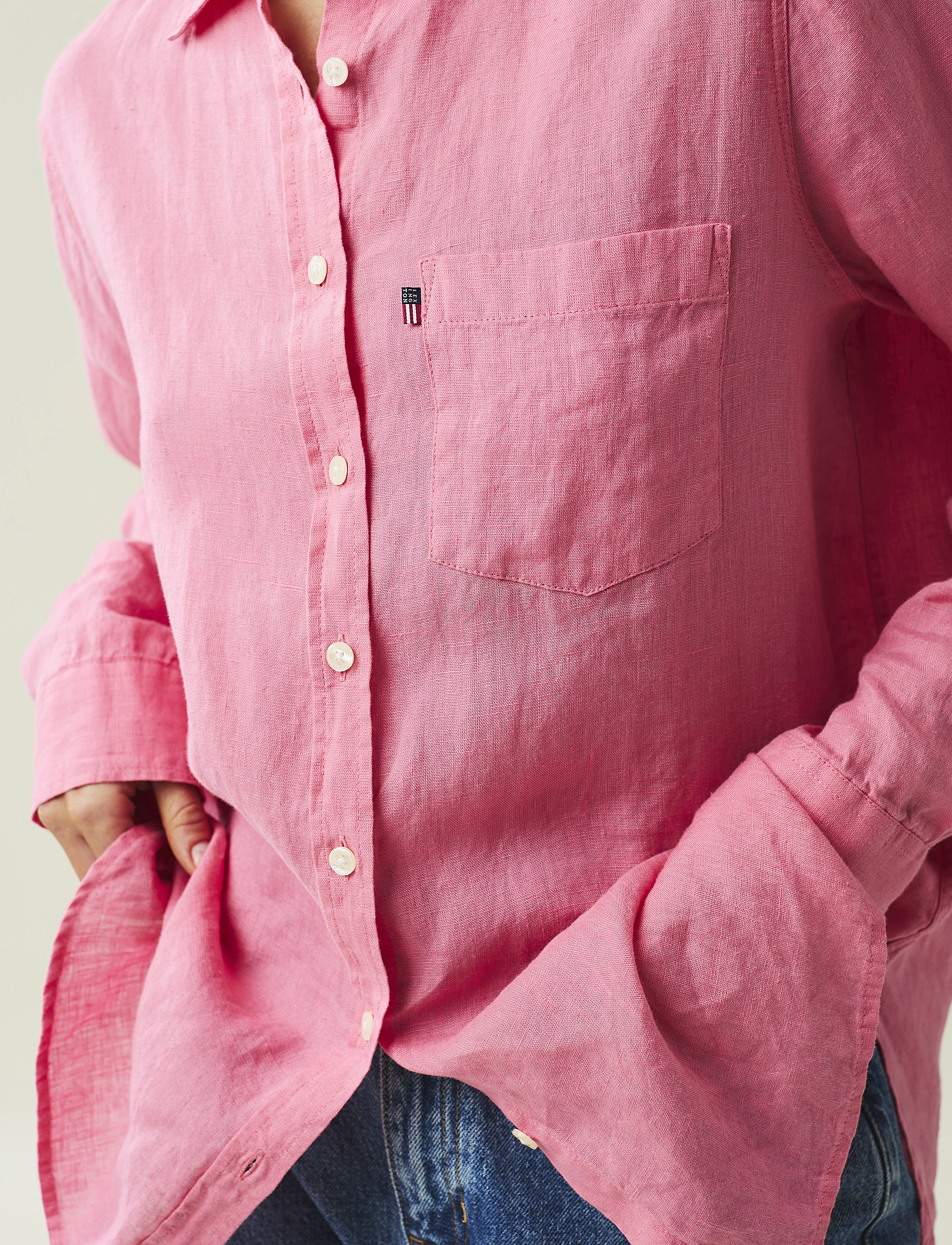 Lexington Clothing - Isa Linen Shirt - pink - 3