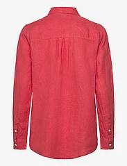 Lexington Clothing - Isa Linen Shirt - langermede skjorter - red - 2