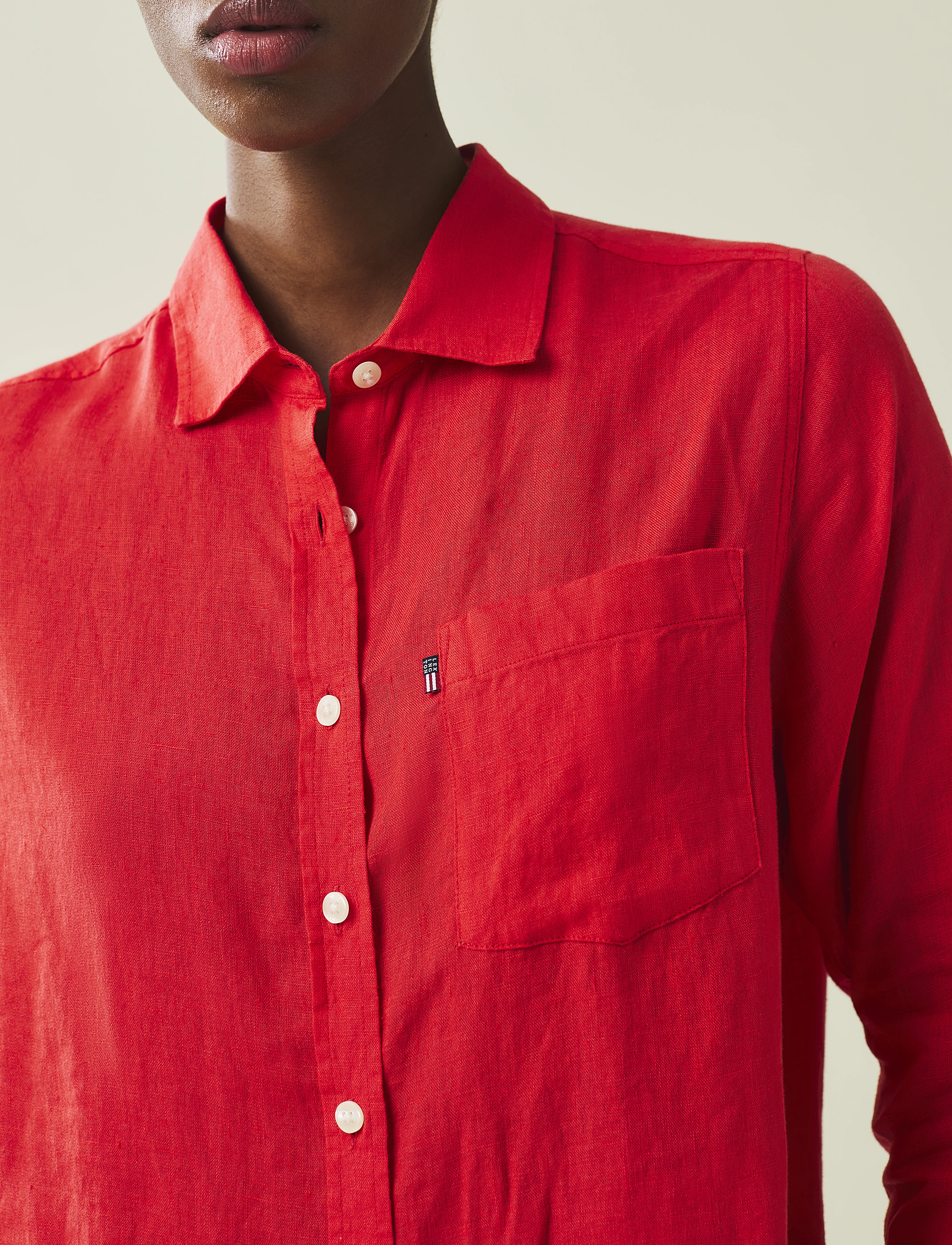 Lexington Clothing - Isa Linen Shirt - red - 4