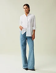 Lexington Clothing - Isa Linen Shirt - långärmade skjortor - white - 1