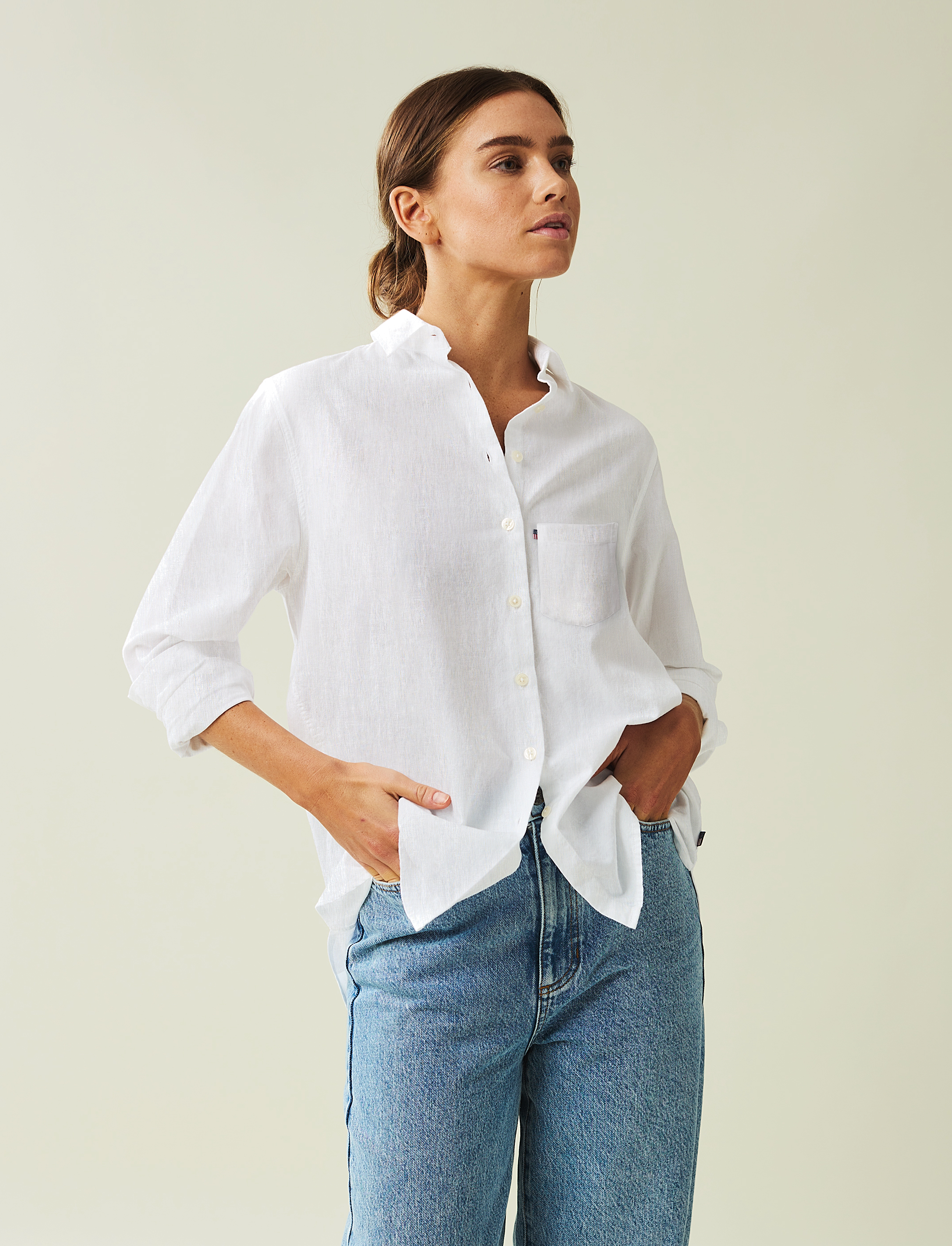 Lexington Clothing - Isa Linen Shirt - white - 3