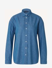 Lexington Clothing - Hedvig Cotton/Lyocell Shirt - langärmlige hemden - lt blue denim - 0