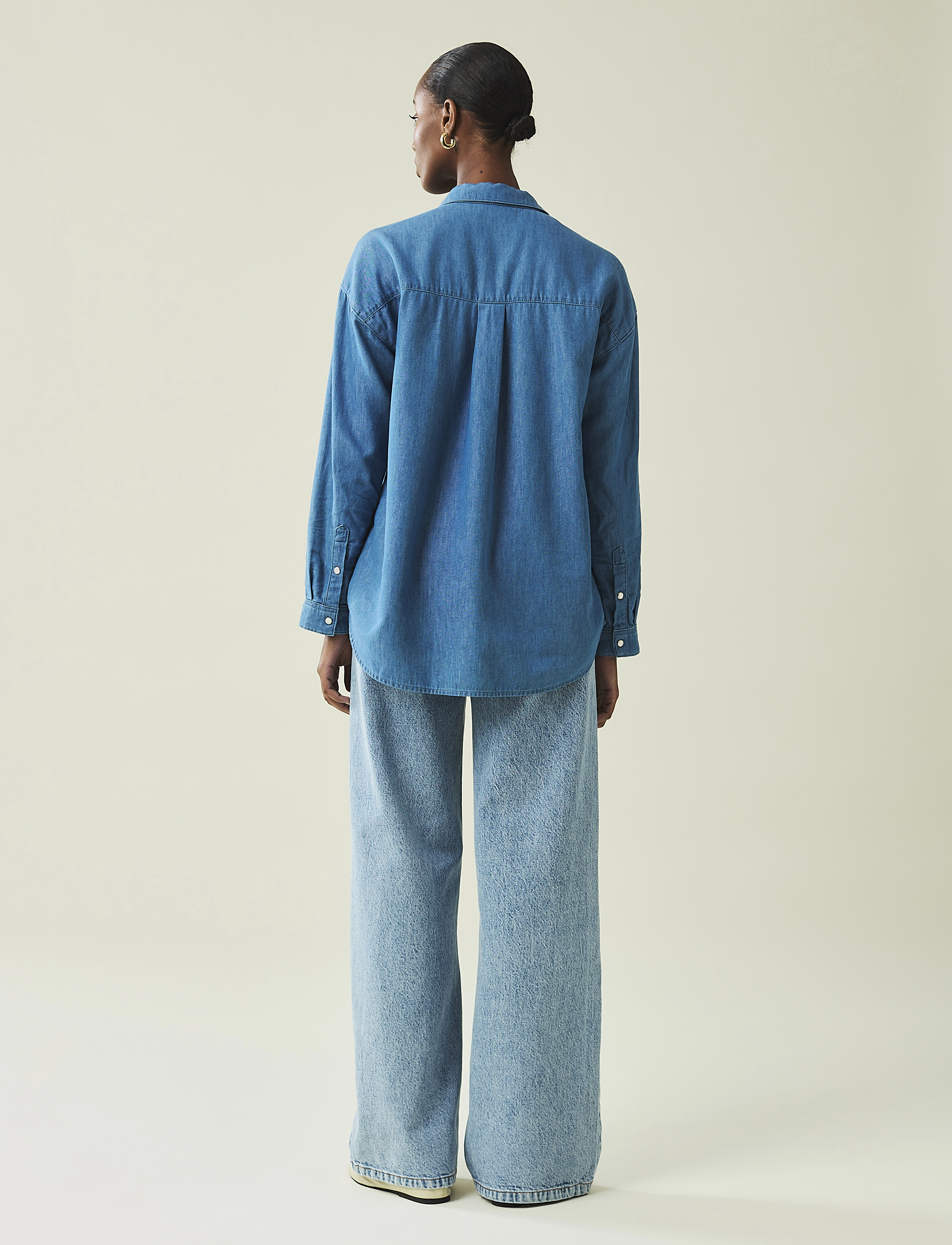 Lexington Clothing - Hedvig Cotton/Lyocell Shirt - lt blue denim - 2