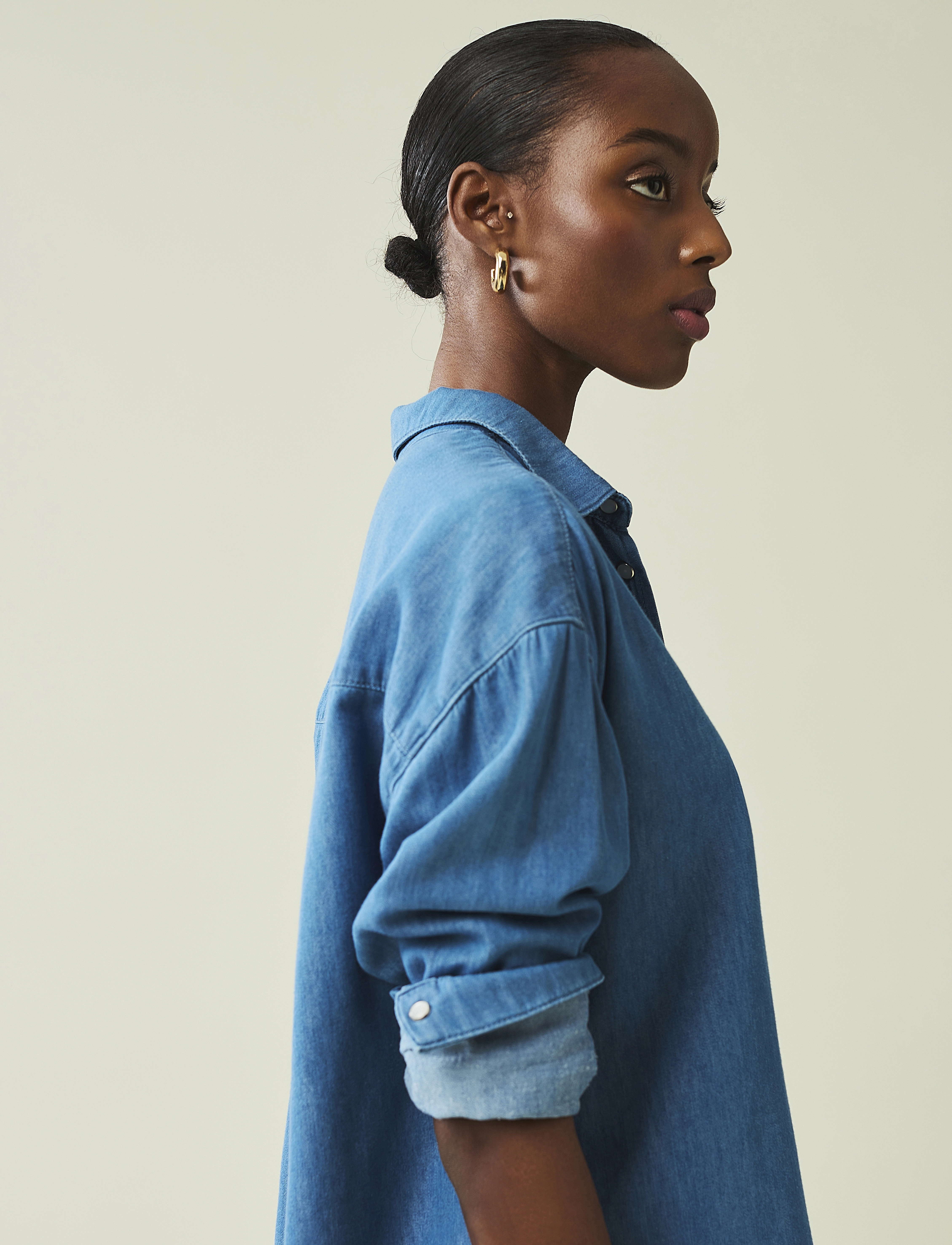 Lexington Clothing - Hedvig Cotton/Lyocell Shirt - lt blue denim - 3
