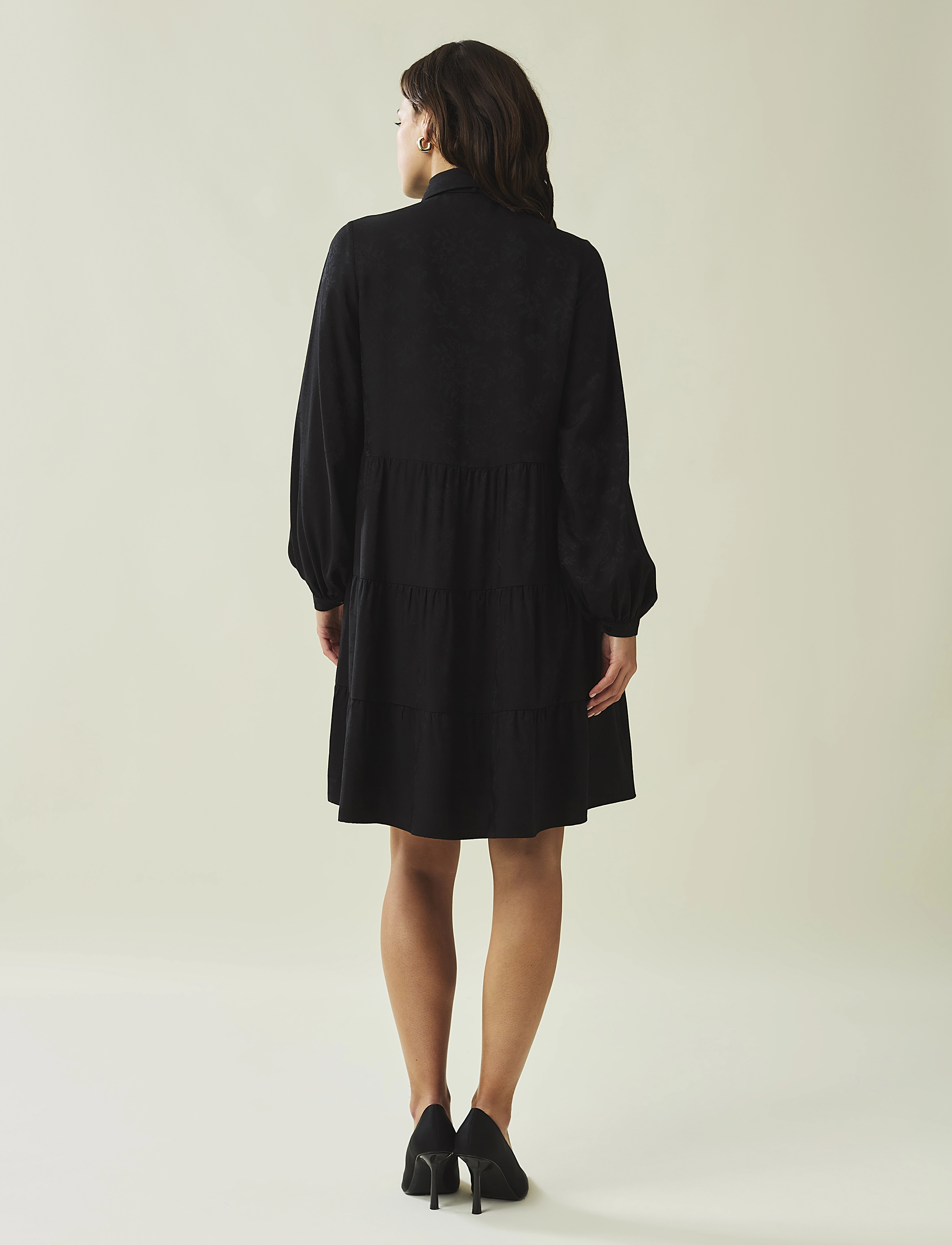 Lexington Clothing - Rosalie Jacquard Dress - hemdkleider - black - 3