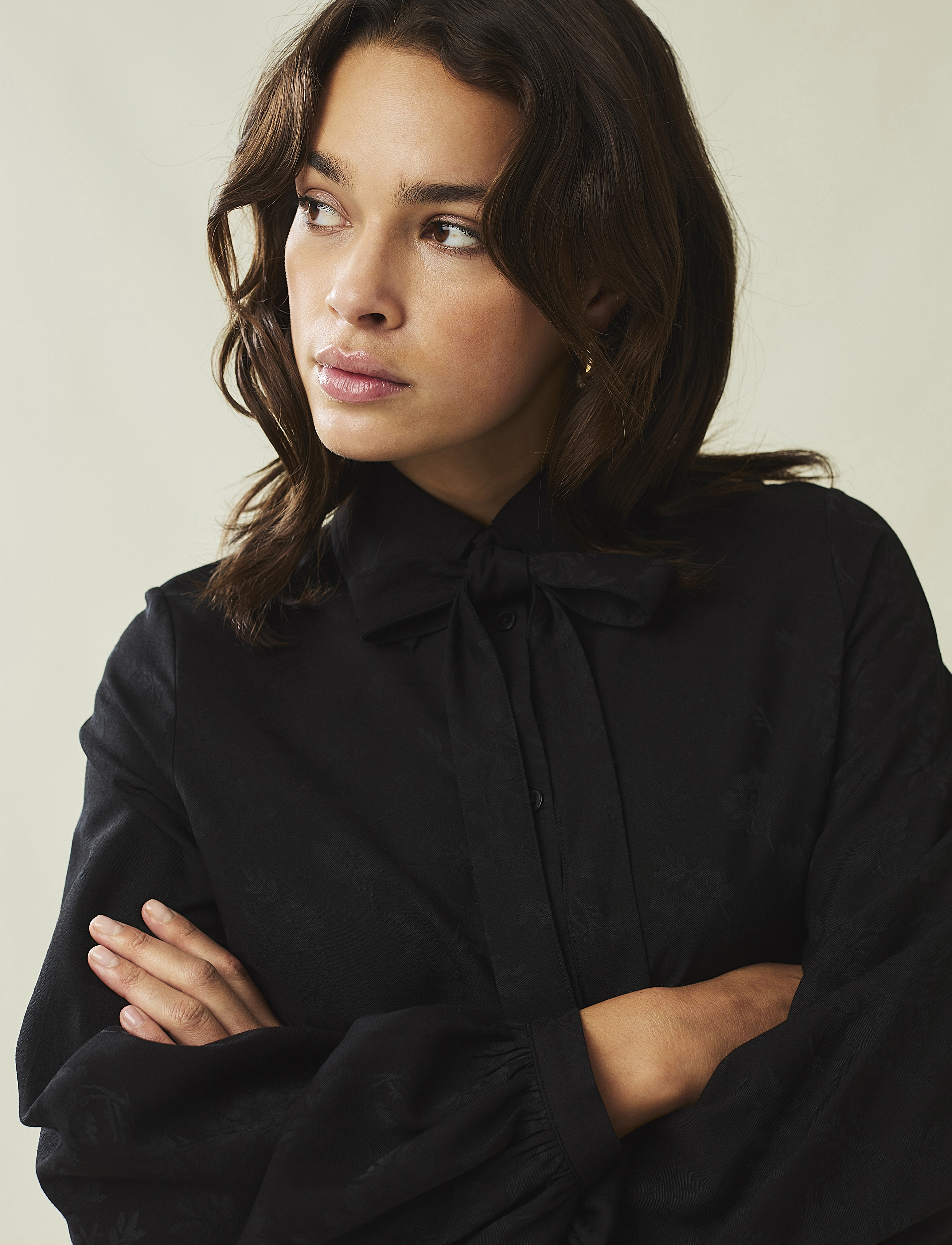 Lexington Clothing - Rosalie Jacquard Dress - hemdkleider - black - 4