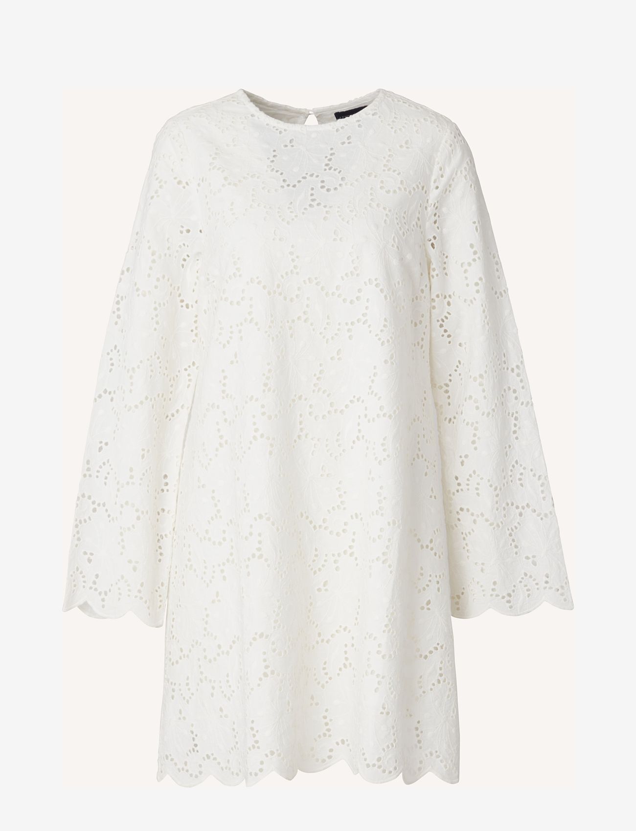 Lexington Clothing - Kate Broderie Anglaise Dress - korta klänningar - white - 0