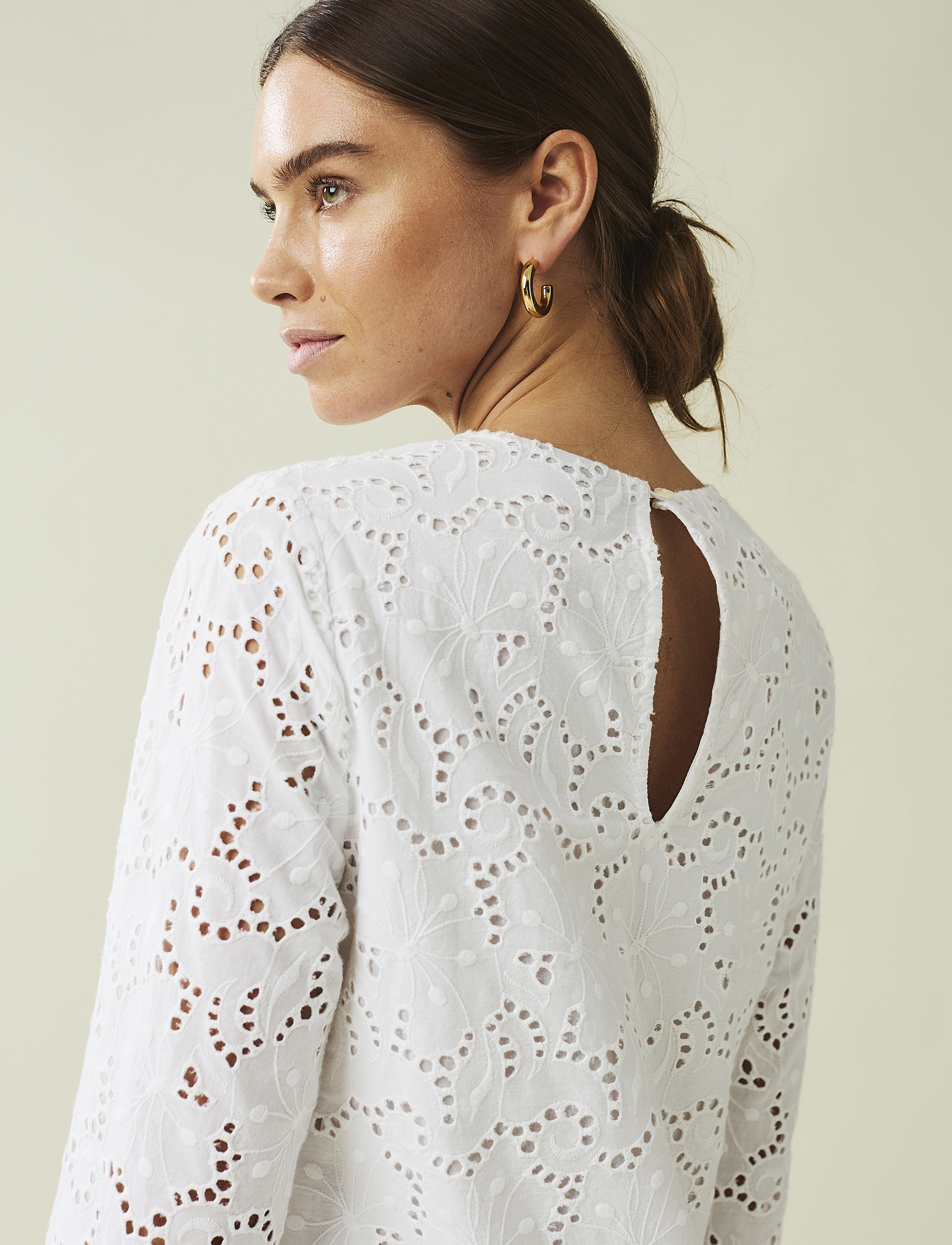 Lexington Clothing - Kate Broderie Anglaise Dress - white - 3