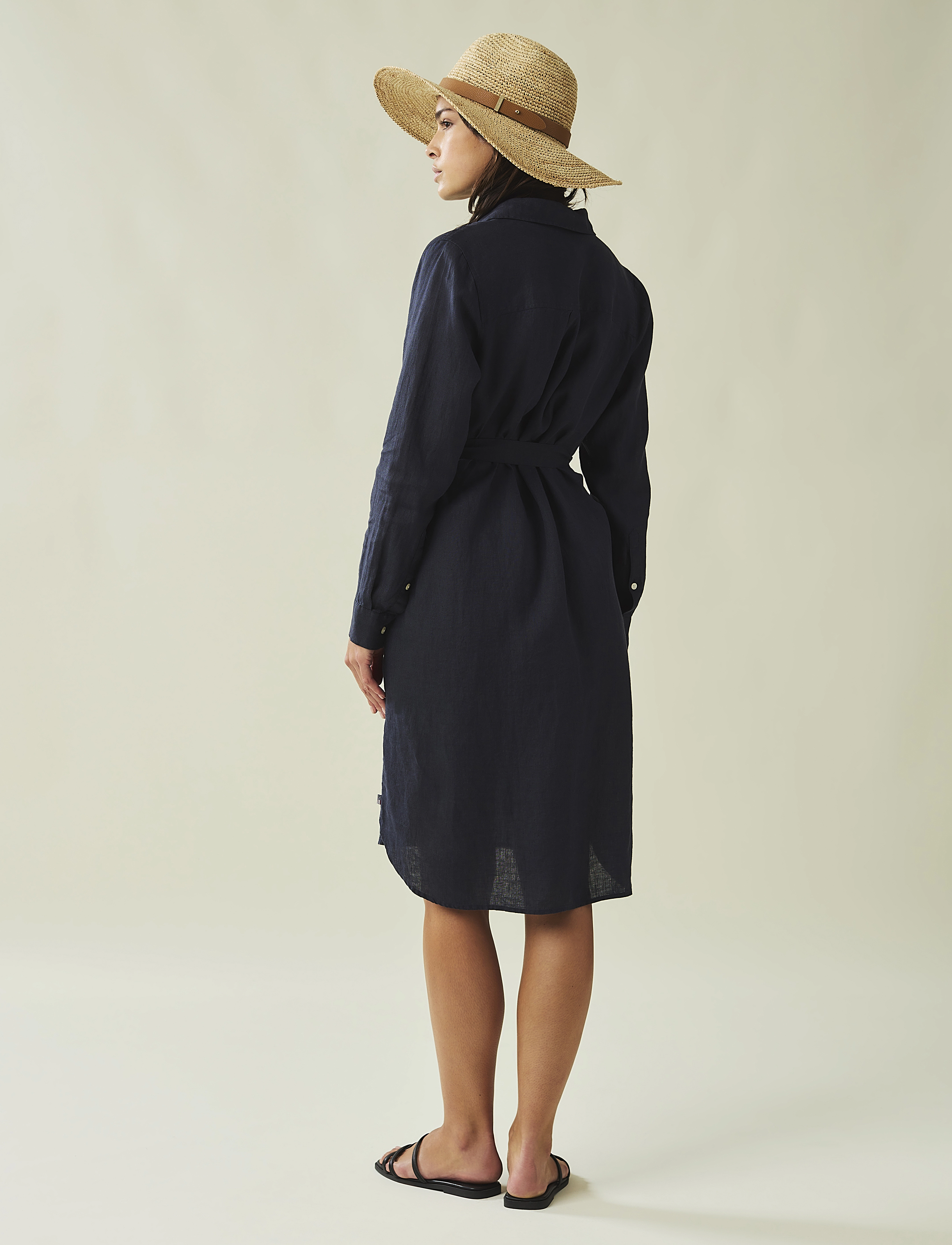 Lexington Clothing - Isa Linen Shirt Dress - dark blue - 2