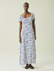 Lexington Clothing - Abigail Dot Print Dress - sommerkjoler - blue print - 1