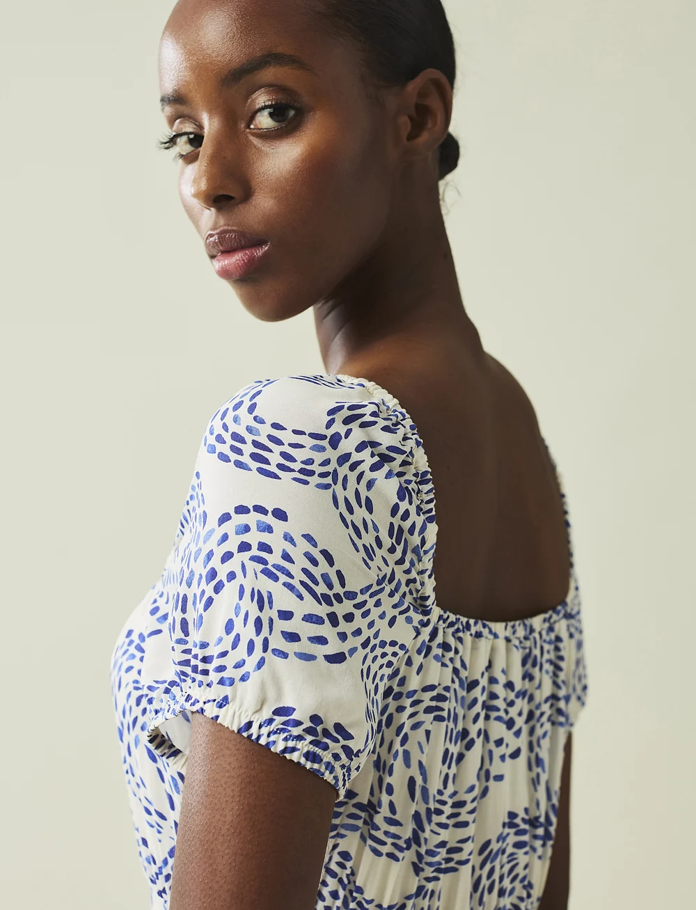 Lexington Clothing - Abigail Dot Print Dress - suvekleidid - blue print - 3