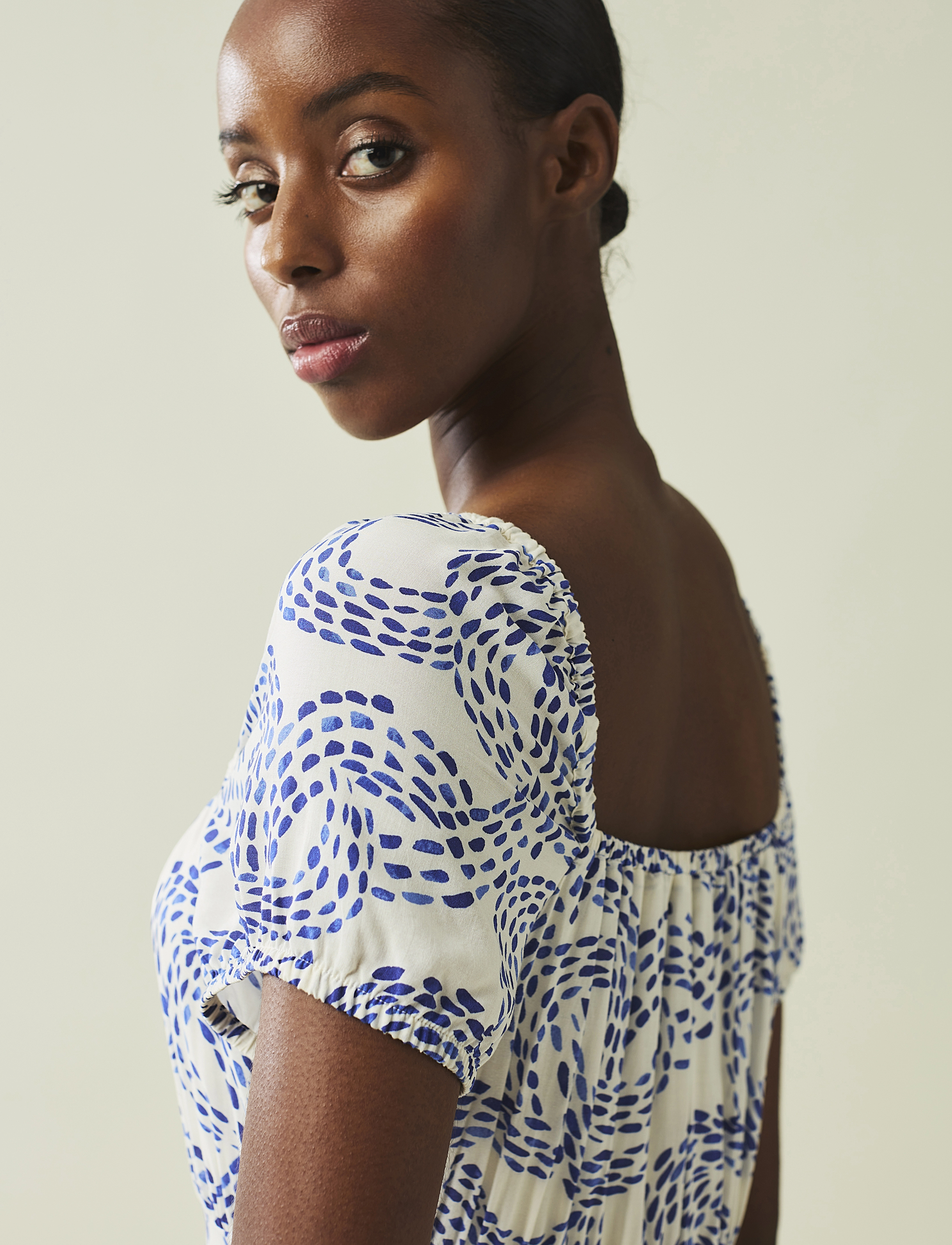 Lexington Clothing - Abigail Dot Print Dress - sommerkjoler - blue print - 3