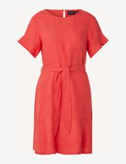 Meghan Linen Dress - RED
