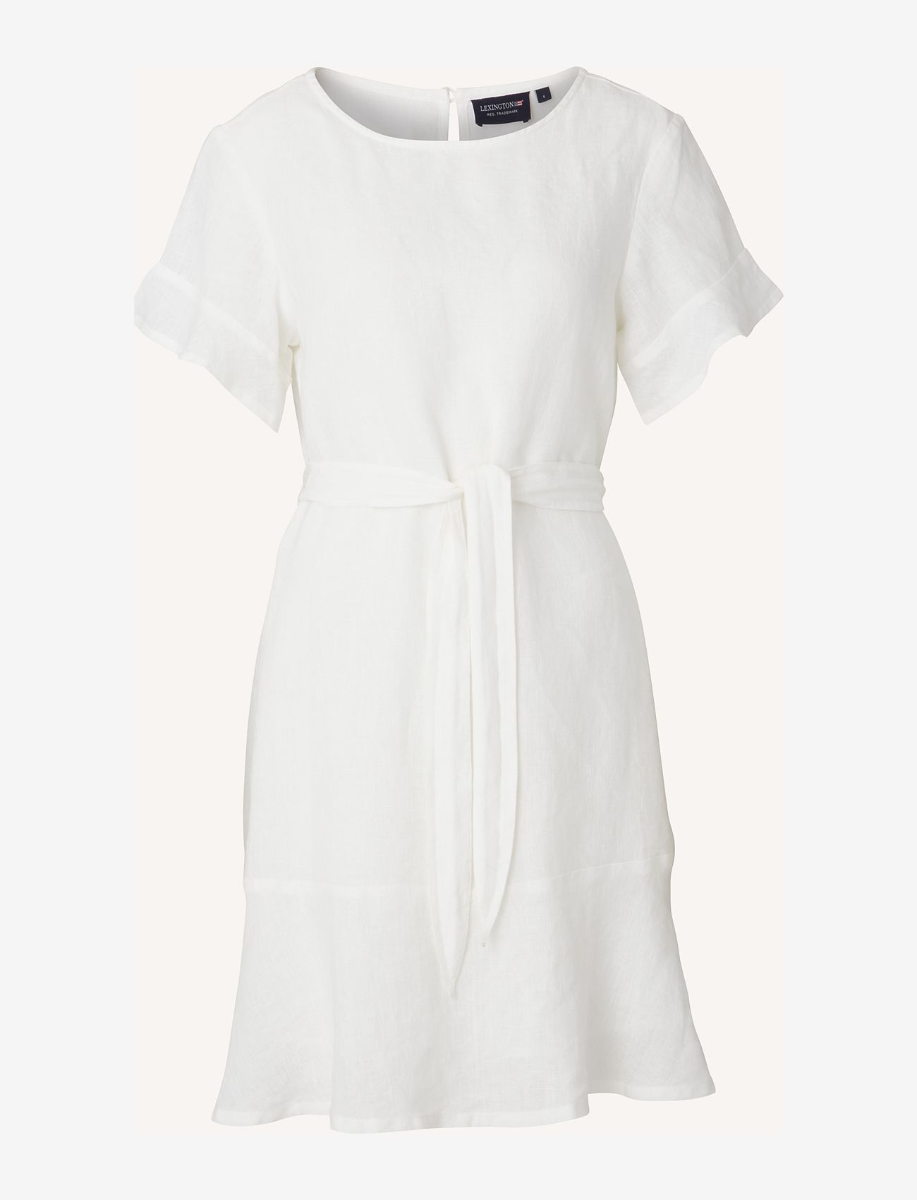 Lexington Clothing - Meghan Linen Dress - sommarklänningar - white - 0