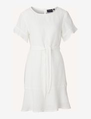 Meghan Linen Dress - WHITE