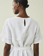 Lexington Clothing - Meghan Linen Dress - sommarklänningar - white - 3