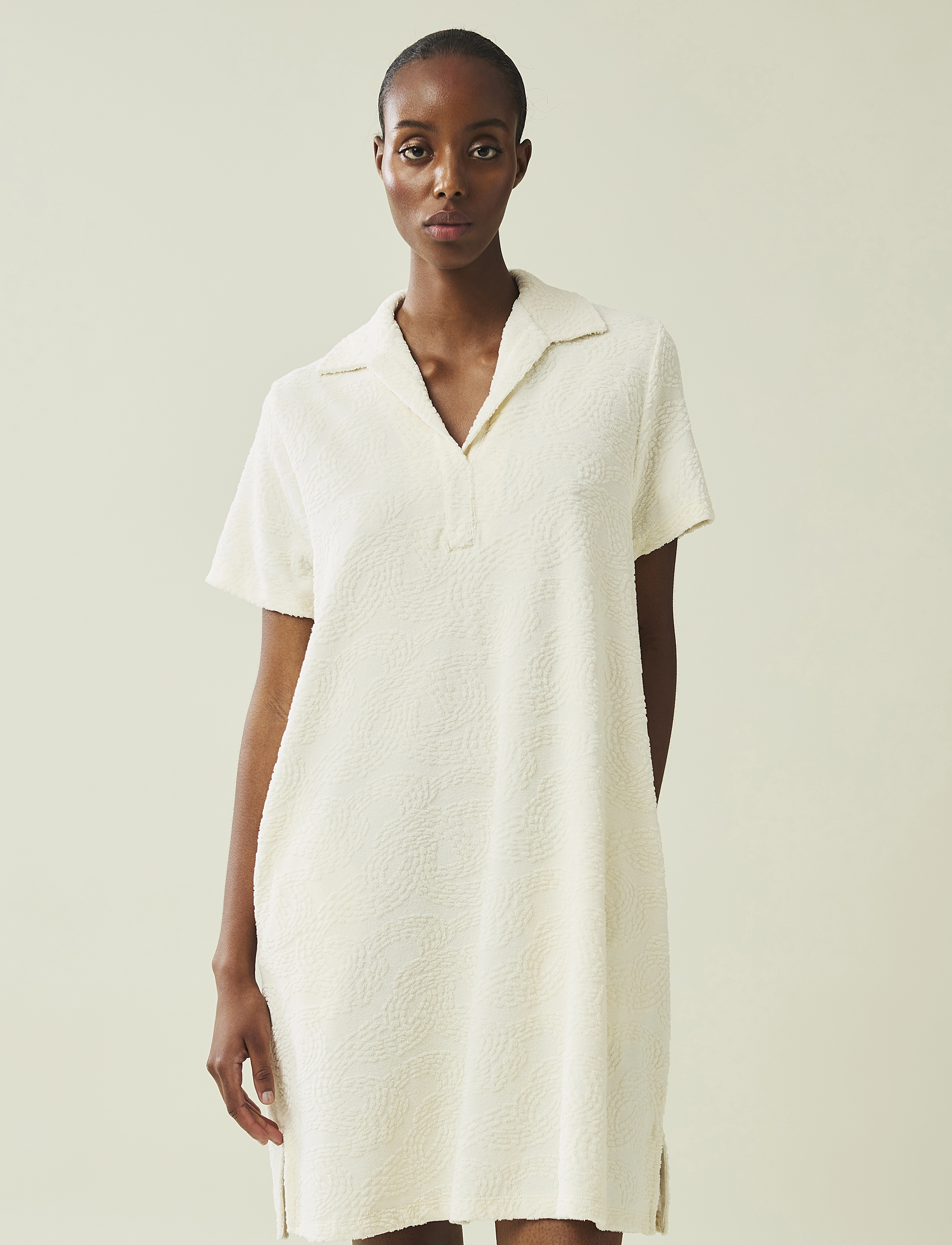 Lexington Clothing - Kailey Jacquard Terry Dress - offwhite - 3