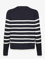Lexington Clothing - Freya Cotton/Cashmere Sweater - strikkegensere - dk blue/white stripe - 2