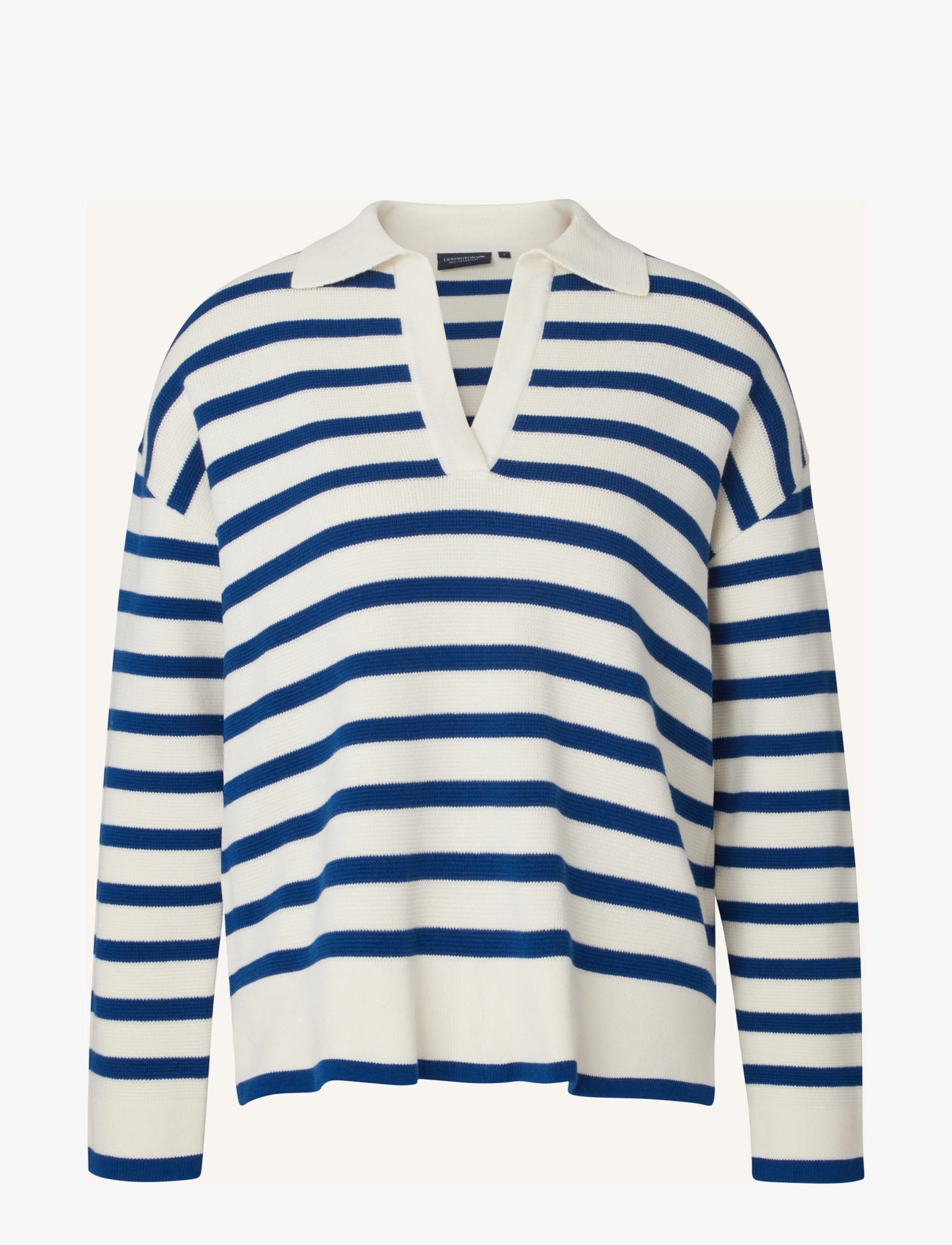 Lexington Clothing - Peyton Full Milano Knitted Sweater - blue/white stripe - 1