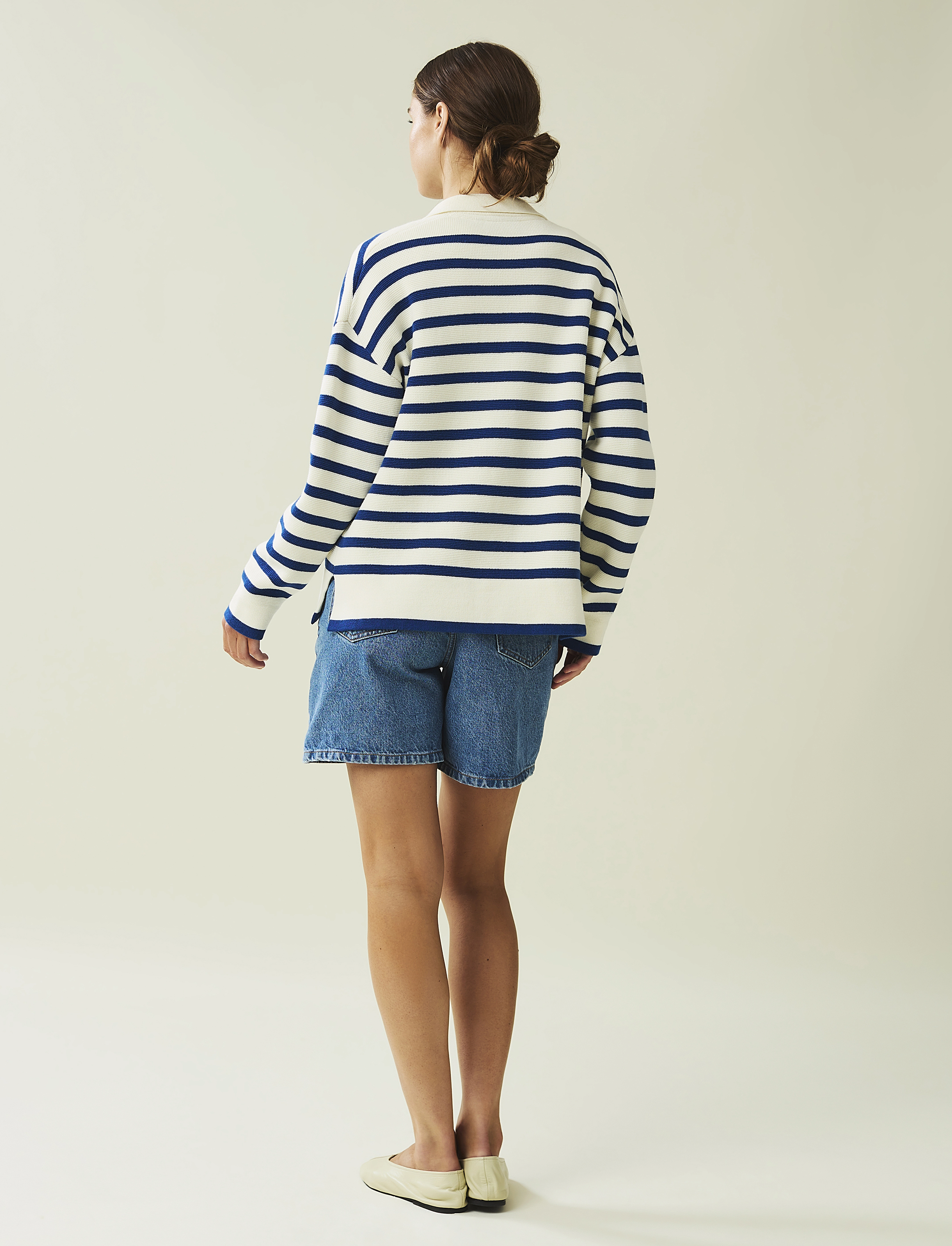 Lexington Clothing - Peyton Full Milano Knitted Sweater - blue/white stripe - 2