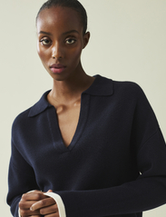Lexington Clothing - Peyton Full Milano Knitted Sweater - pullover - dark blue - 3