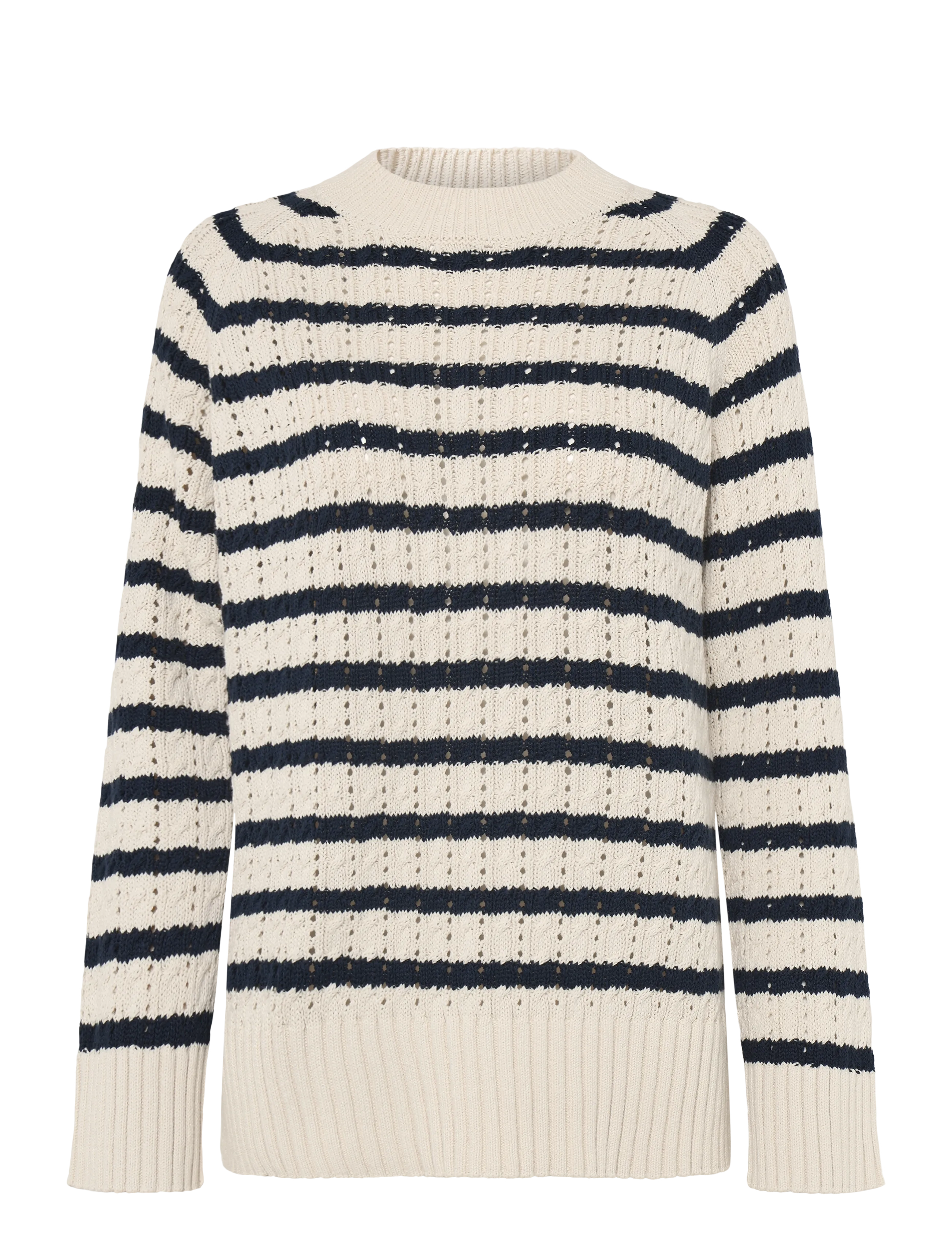 LEXINGTON CLOTHING Athena Cable Knit Pullover Cream - XS - Damen
