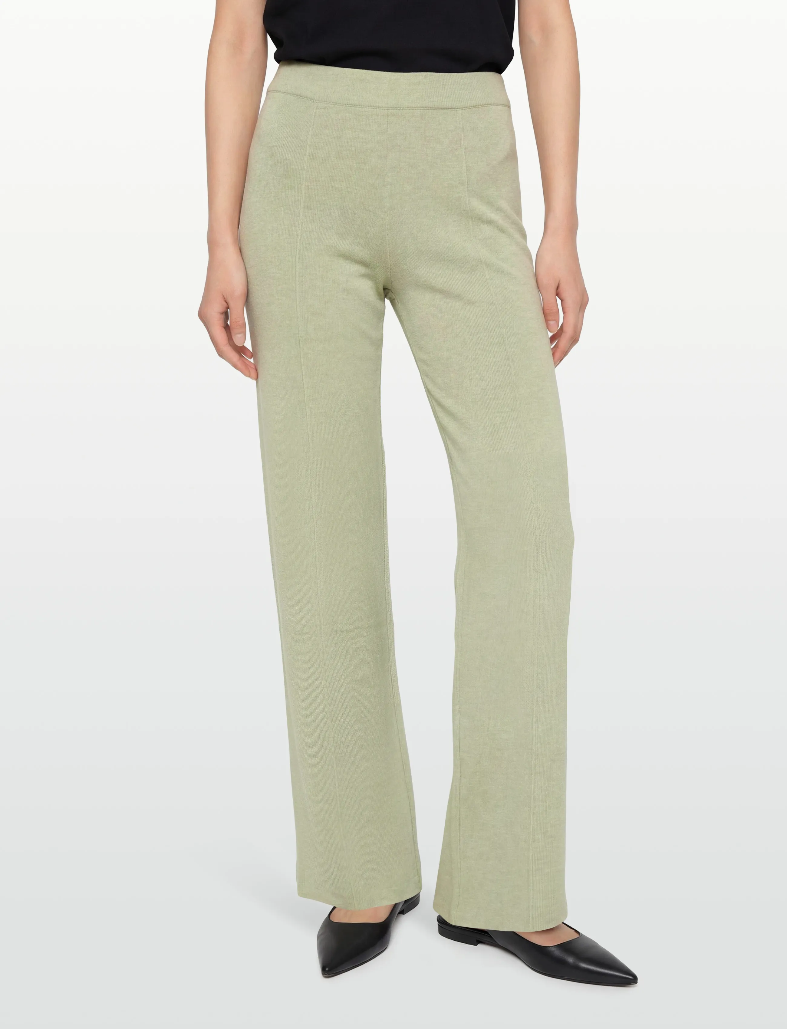Lexington Clothing - Everly Knitted Pants - bukser med lige ben - light green melange - 3