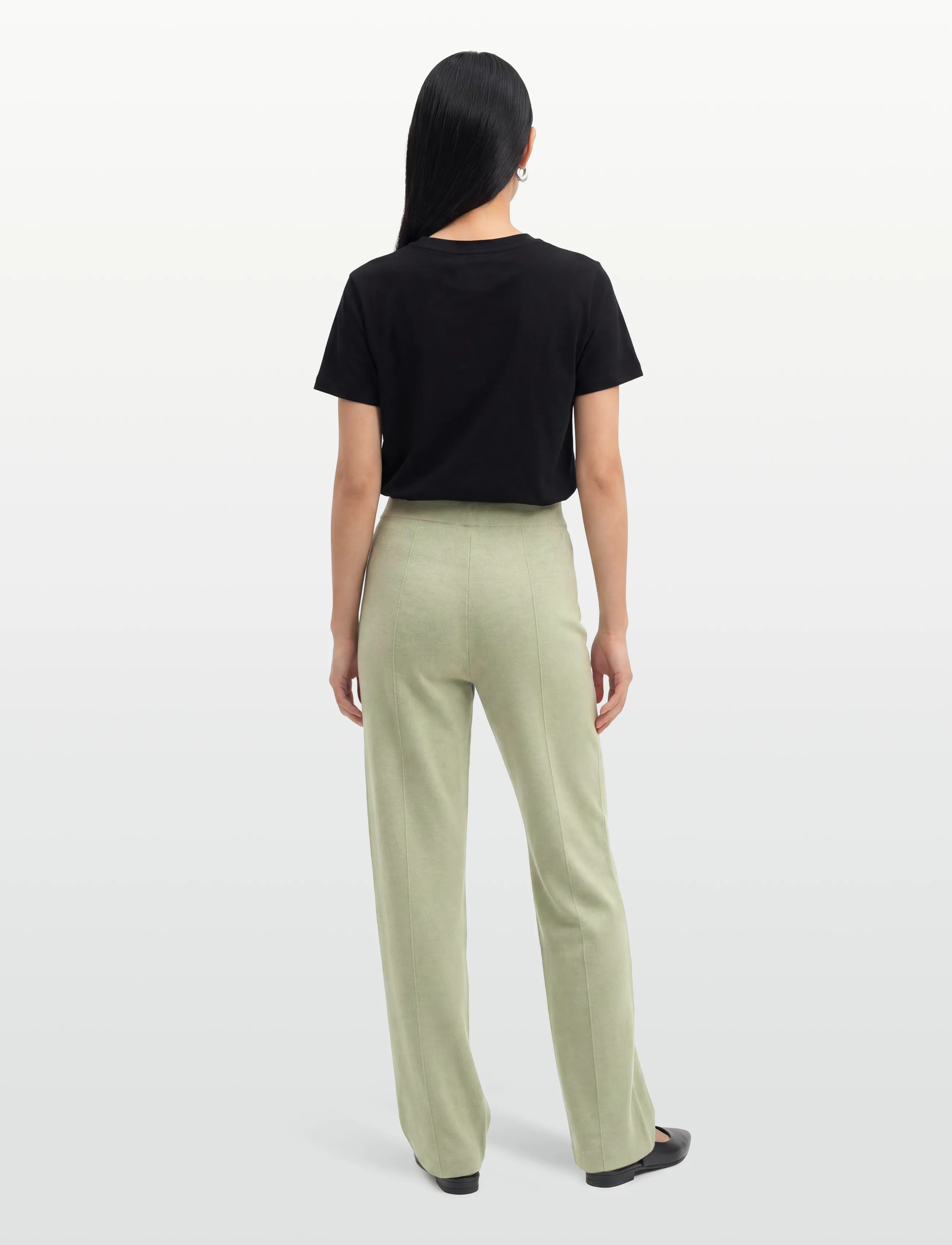 Lexington Clothing - Everly Knitted Pants - bukser med lige ben - light green melange - 4