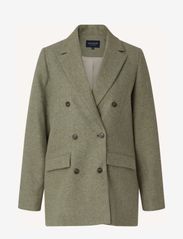 Lexington Clothing - Remi Double-Breasted Wool Blend Blazer - festkläder till outletpriser - light green - 0
