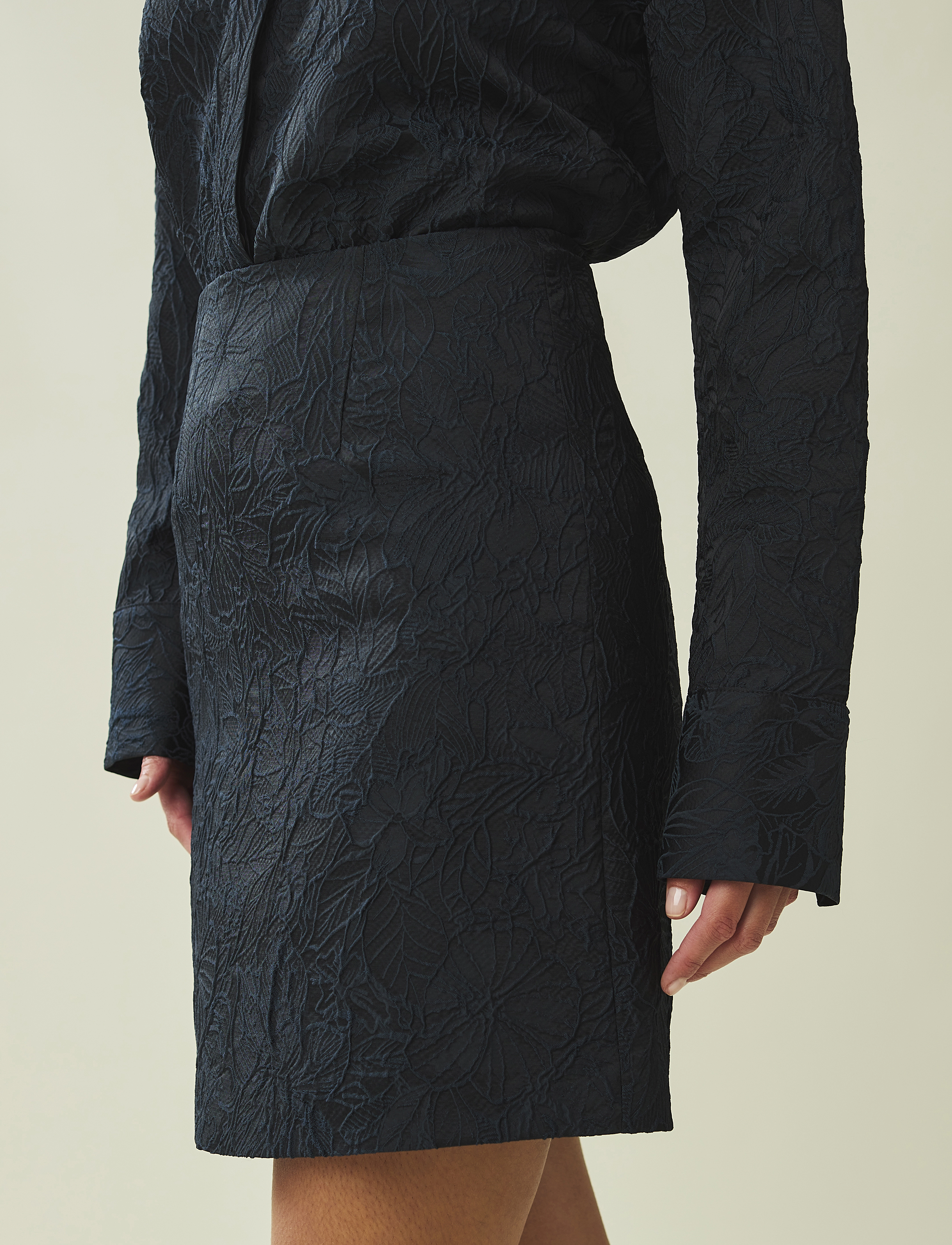 Lexington Clothing - Mavis Jacquard Skirt - kurze röcke - dark blue - 4