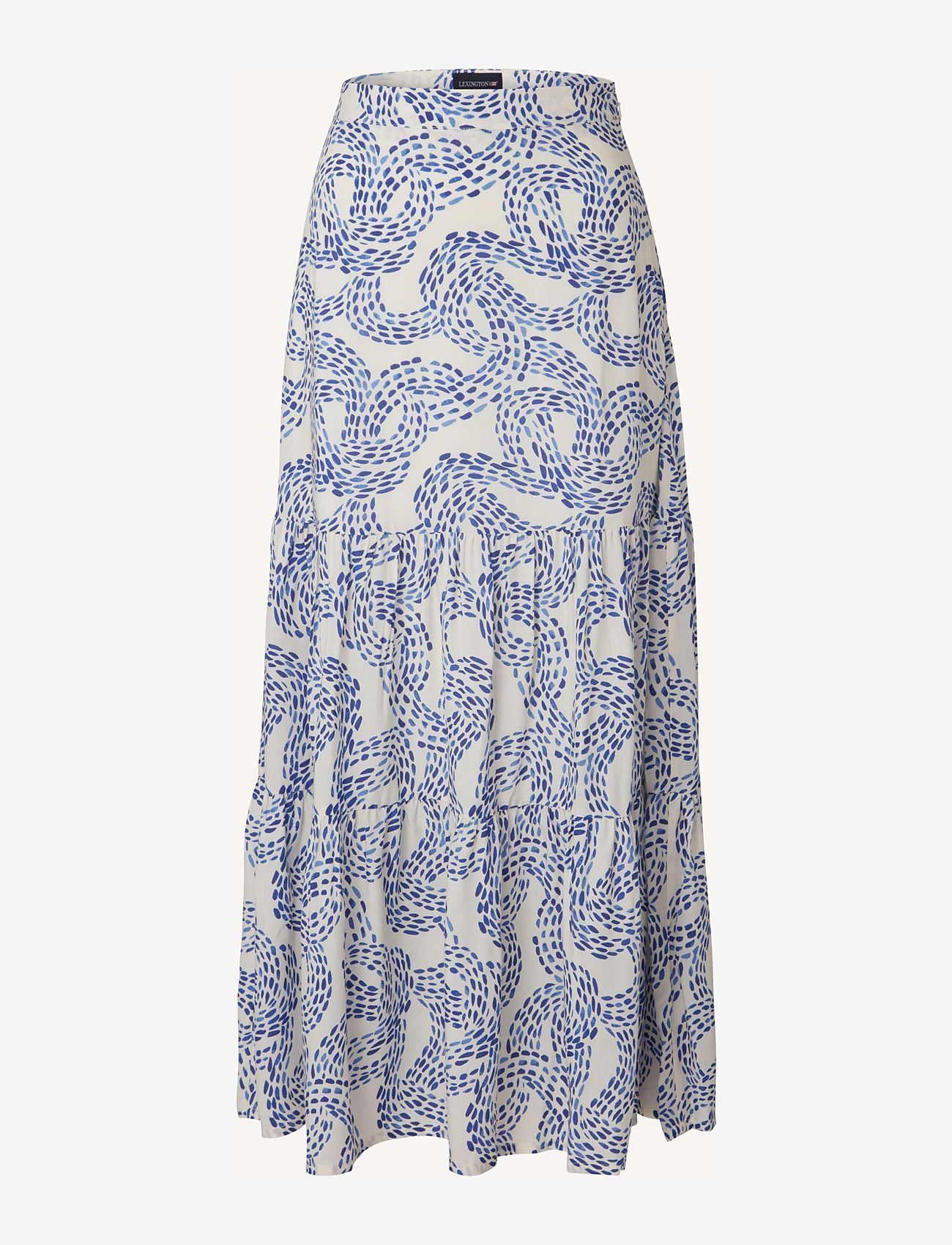 Lexington Clothing - Melissa Dot Print Maxi Skirt - maxikjolar - blue print - 0