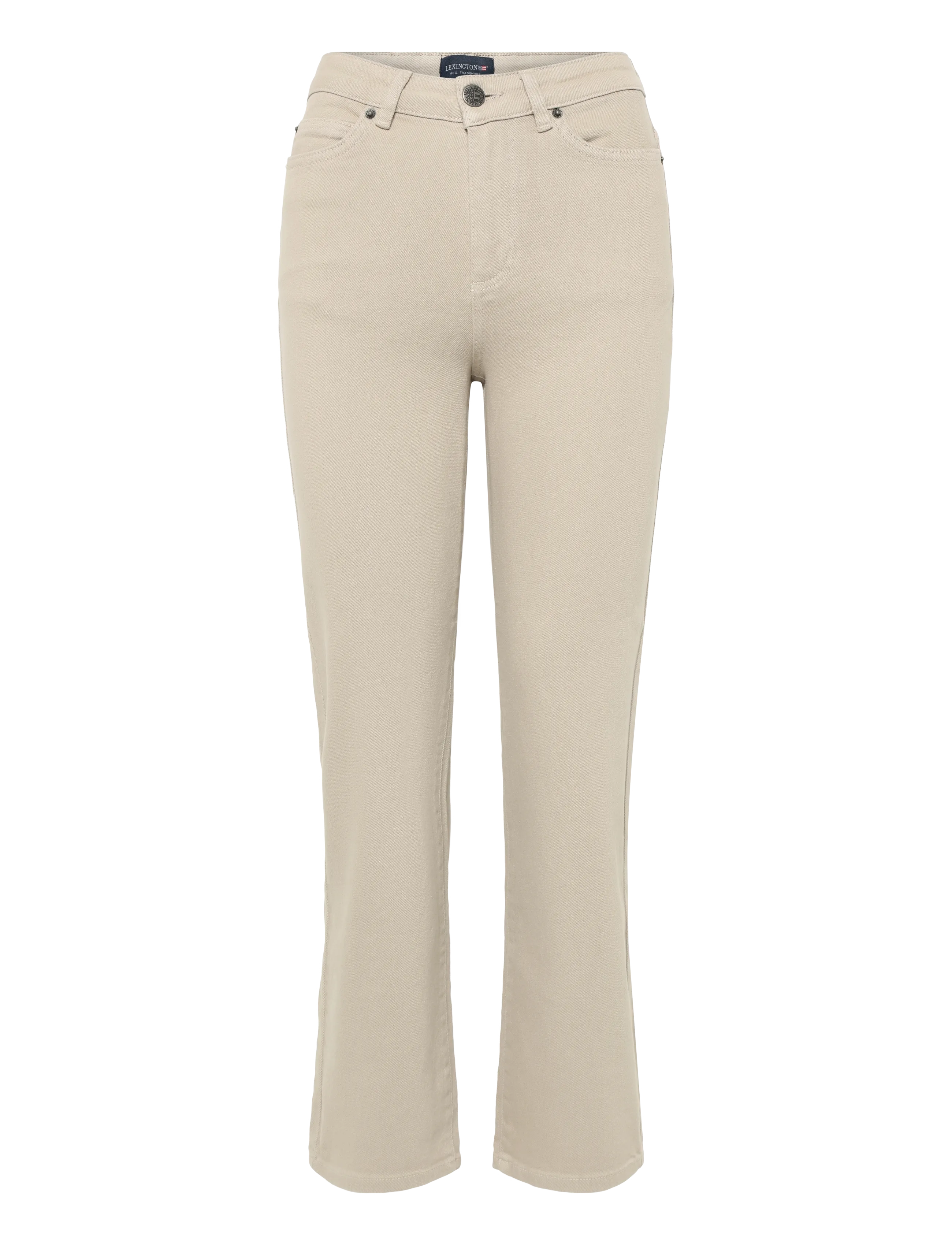 Lexington Clothing Natalia High-Rise Straight-Leg Jeans - Teksad - LIGHT BEIGE / beige