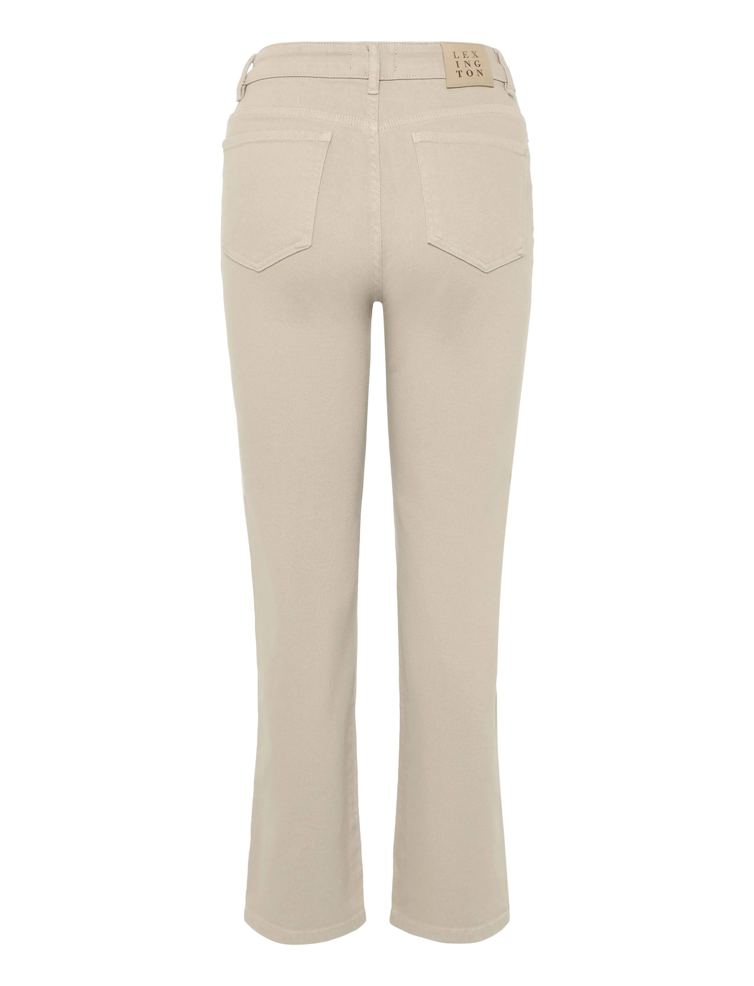 Lexington Clothing - Natalia High-Rise Straight-Leg Jeans - sirge säärega teksad - light beige - 2