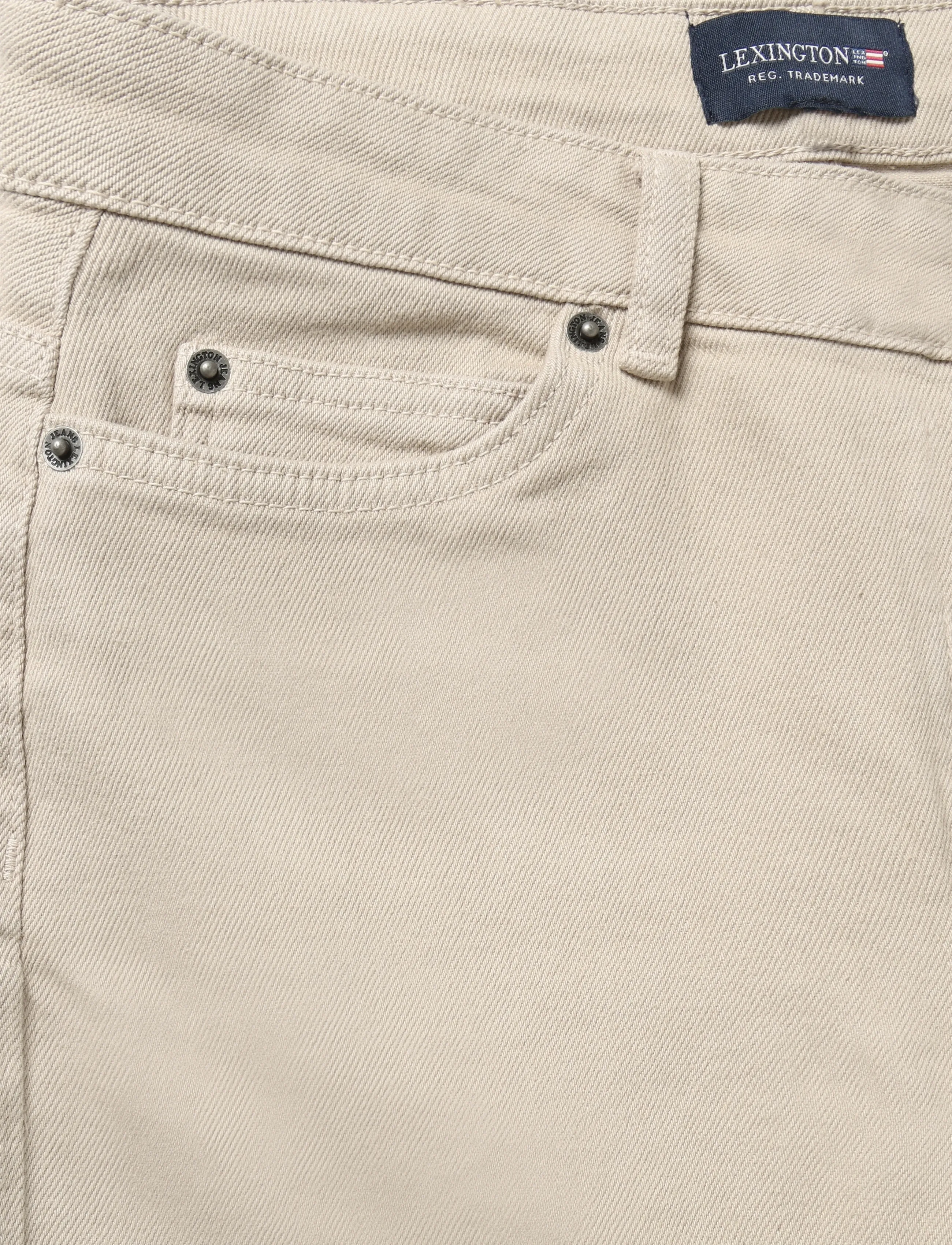 Lexington Clothing - Natalia High-Rise Straight-Leg Jeans - sirge säärega teksad - light beige - 5