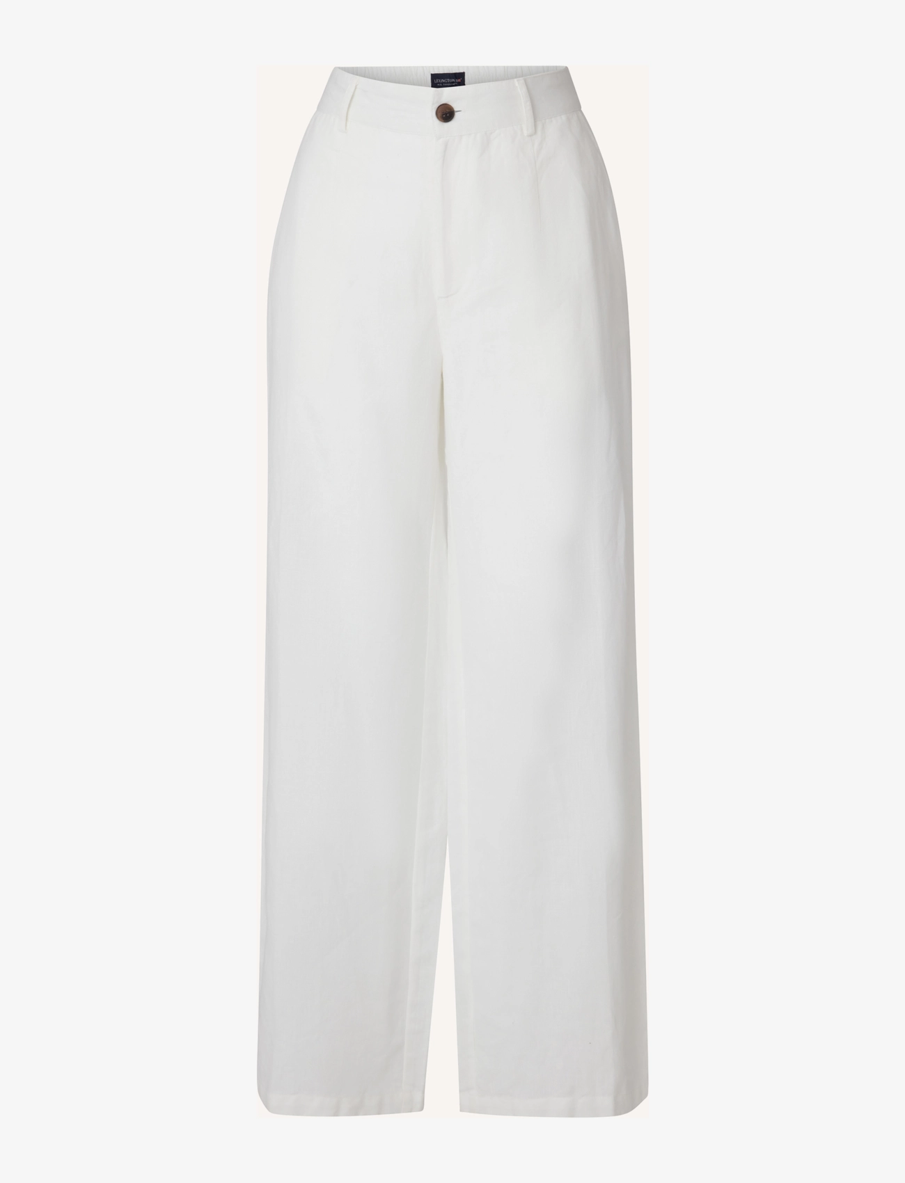 Lexington Clothing Cleo Linen/Cotton Blend Pants - Kleidung - WHITE / white