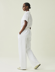 Lexington Clothing - Cleo Linen/Cotton Blend Pants - linased püksid - white - 2