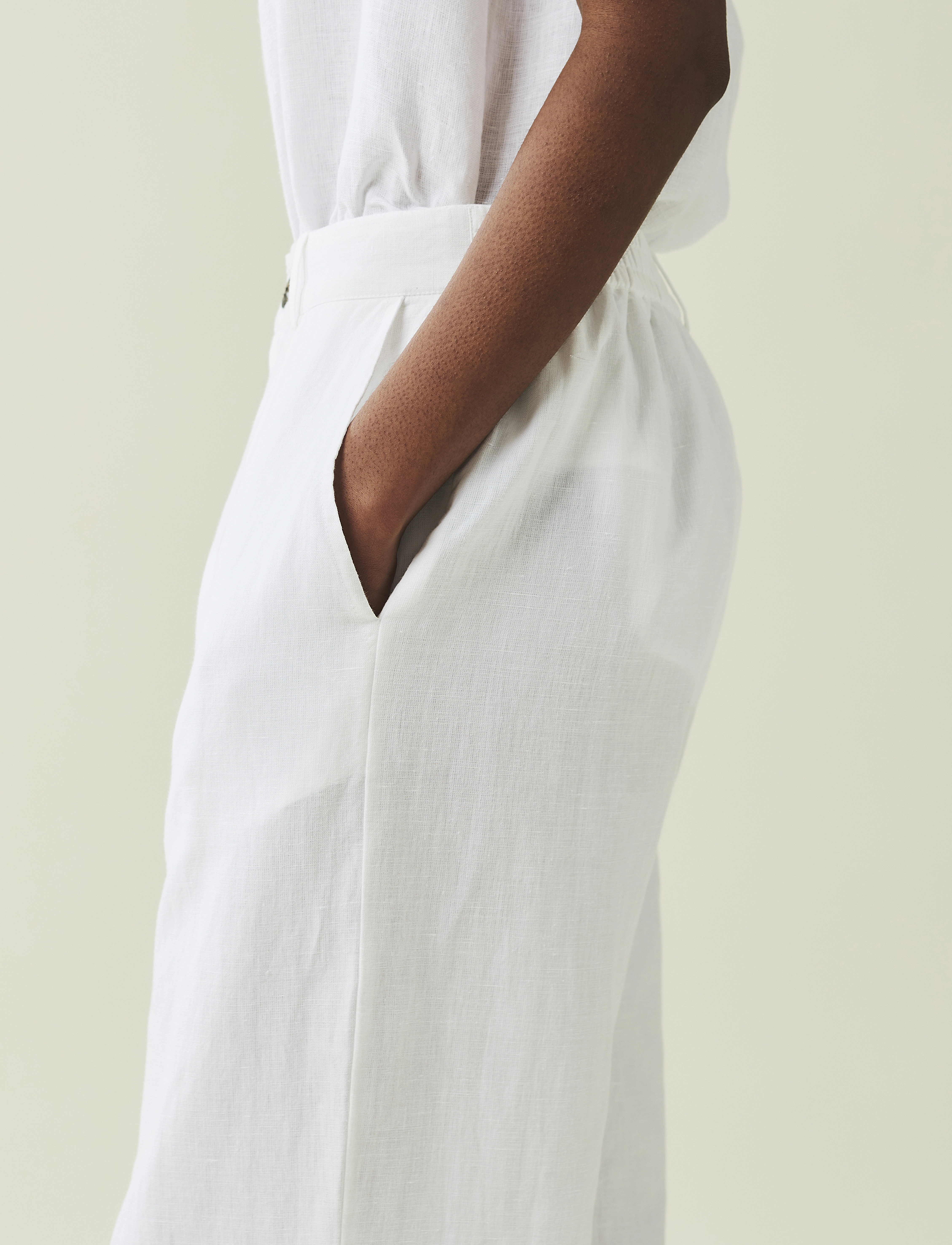 Lexington Clothing - Cleo Linen/Cotton Blend Pants - white - 3