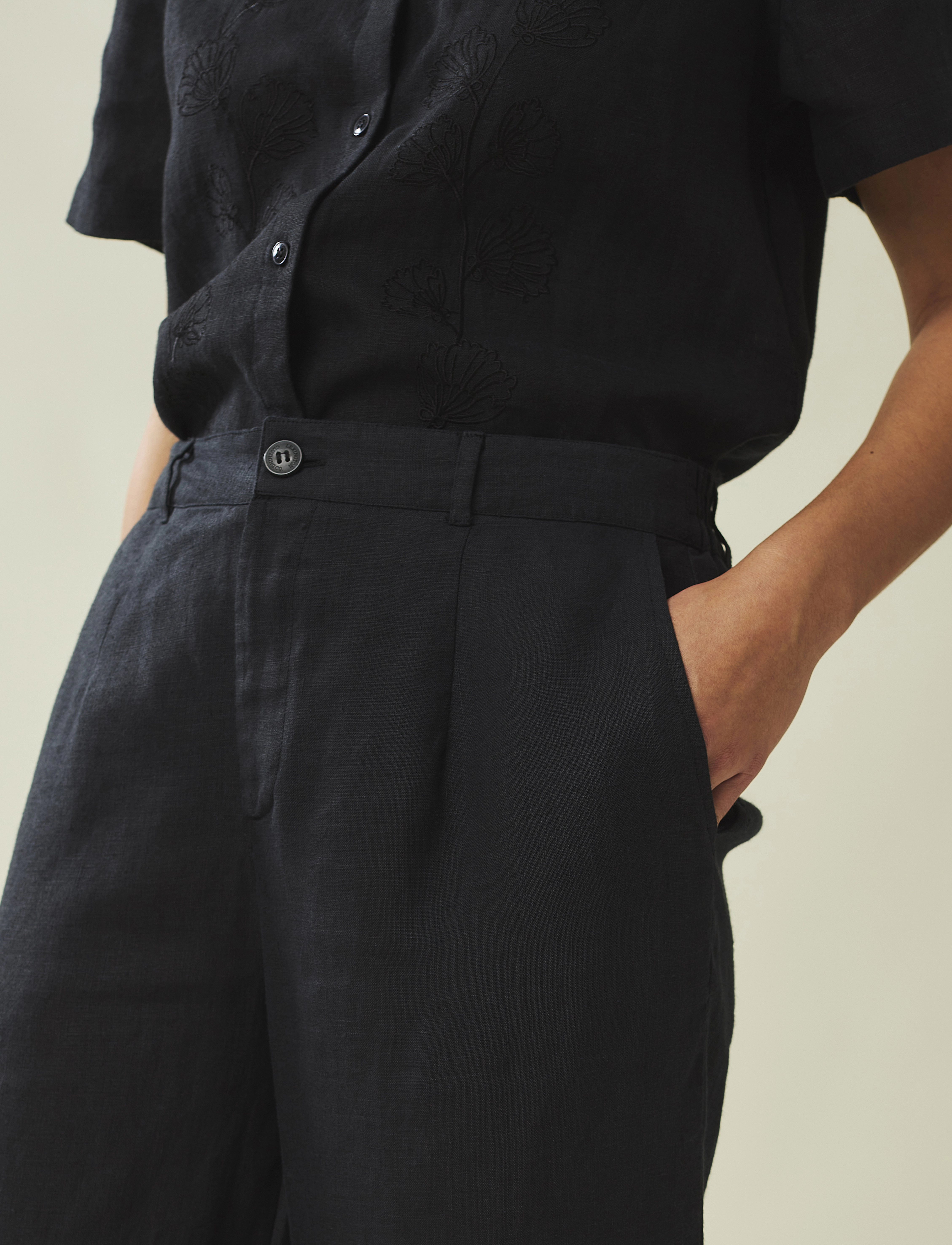 Lexington Clothing - Cleo Linen Pants - black - 3