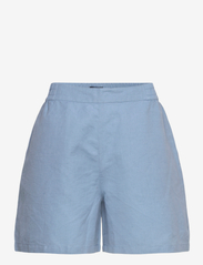 Ruby Linen Blend Shorts - BLUE