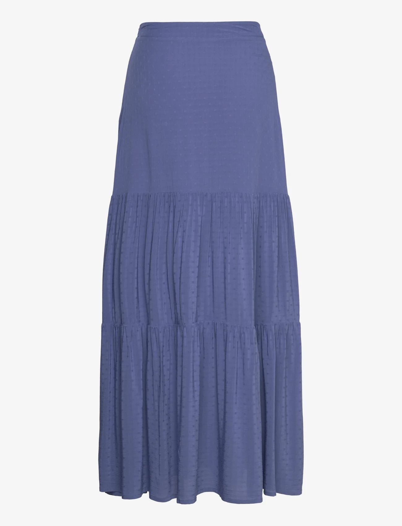 Lexington Clothing - Melissa Dobby Viscose Maxi Skirt - maxi nederdele - blue - 1