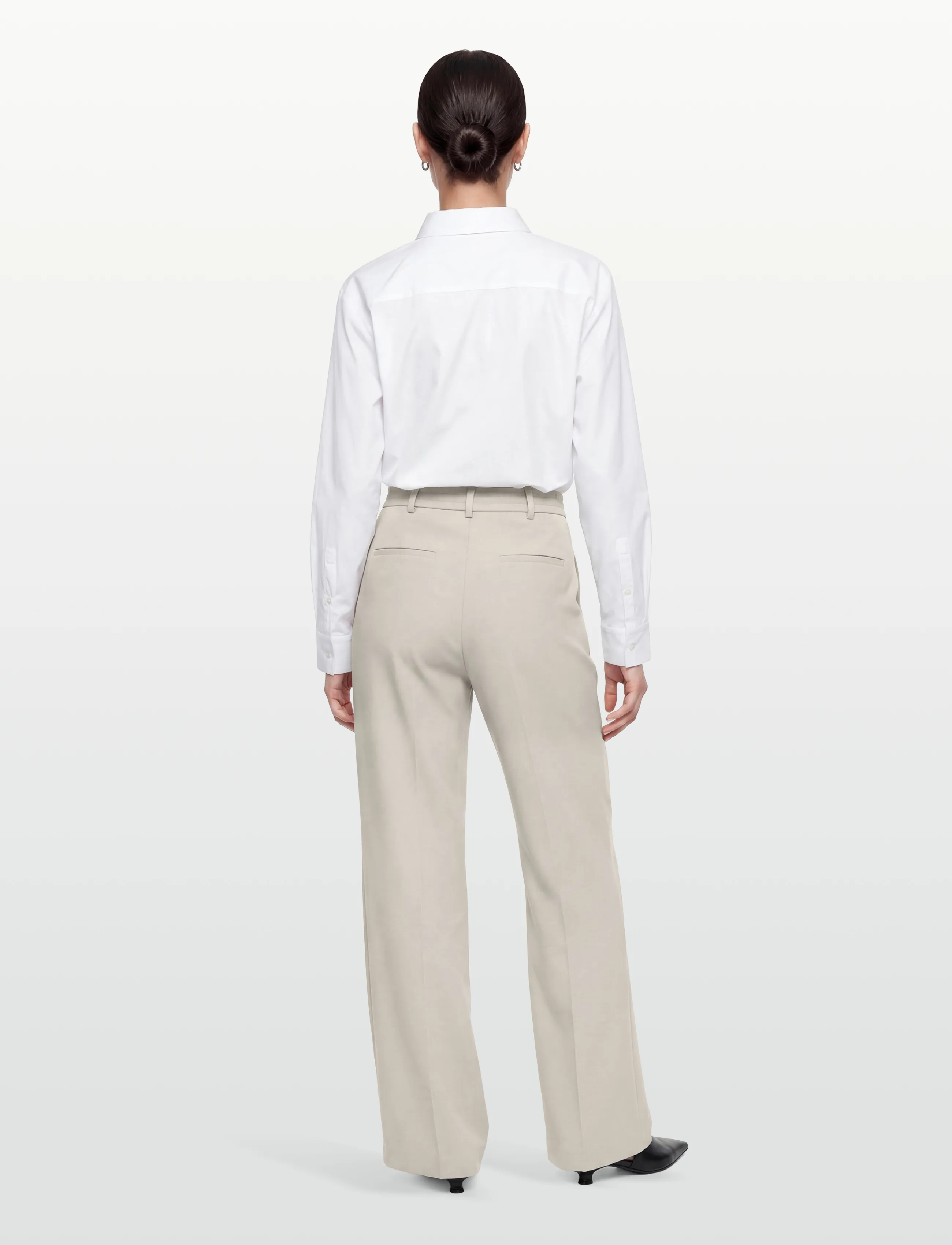Lexington Clothing - Kennedy Lyocell Blend Wide-Leg Tailored Pants - festtøj til outletpriser - light gray - 4