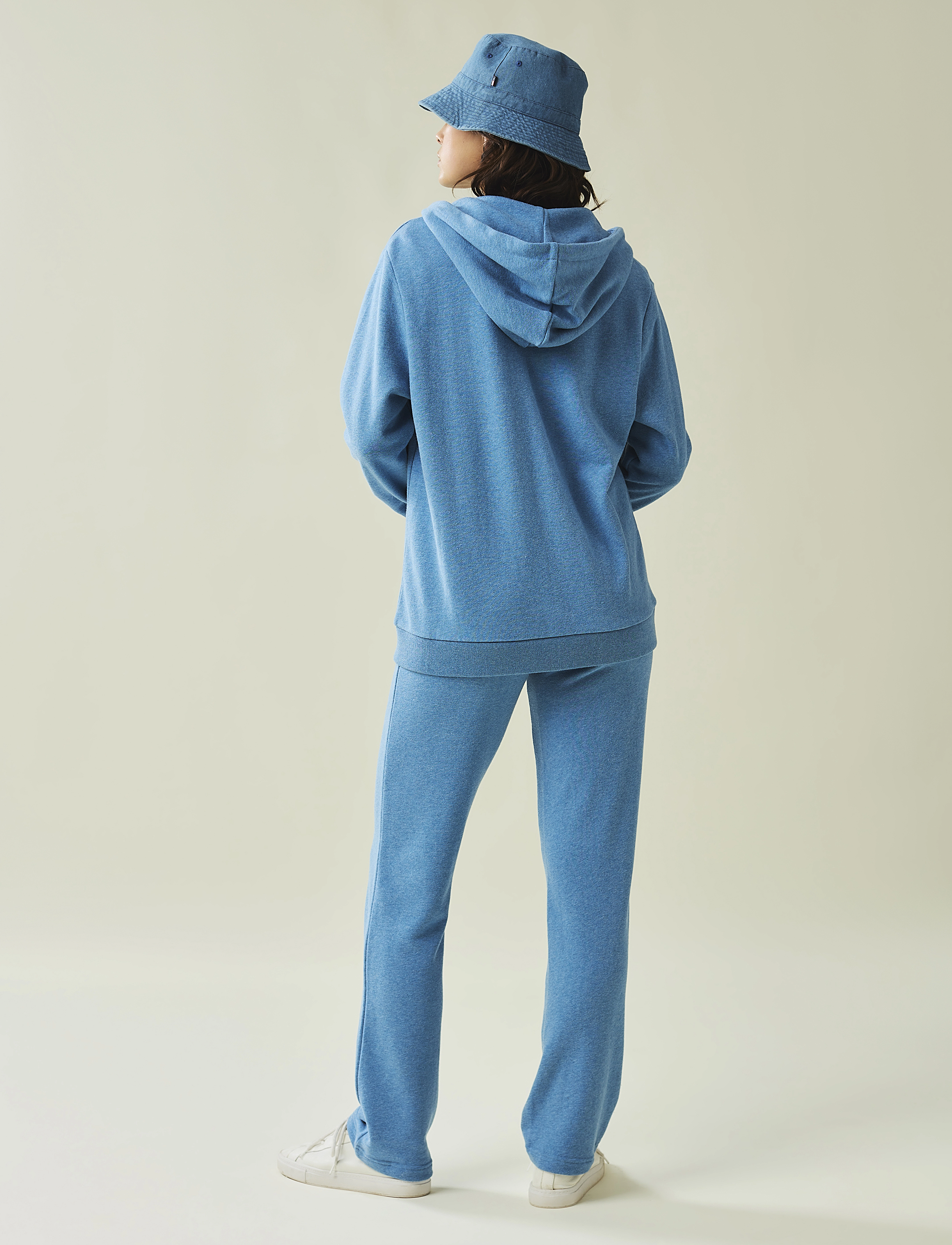 Lexington Clothing - Chloe Zip Hood - blue melange - 2