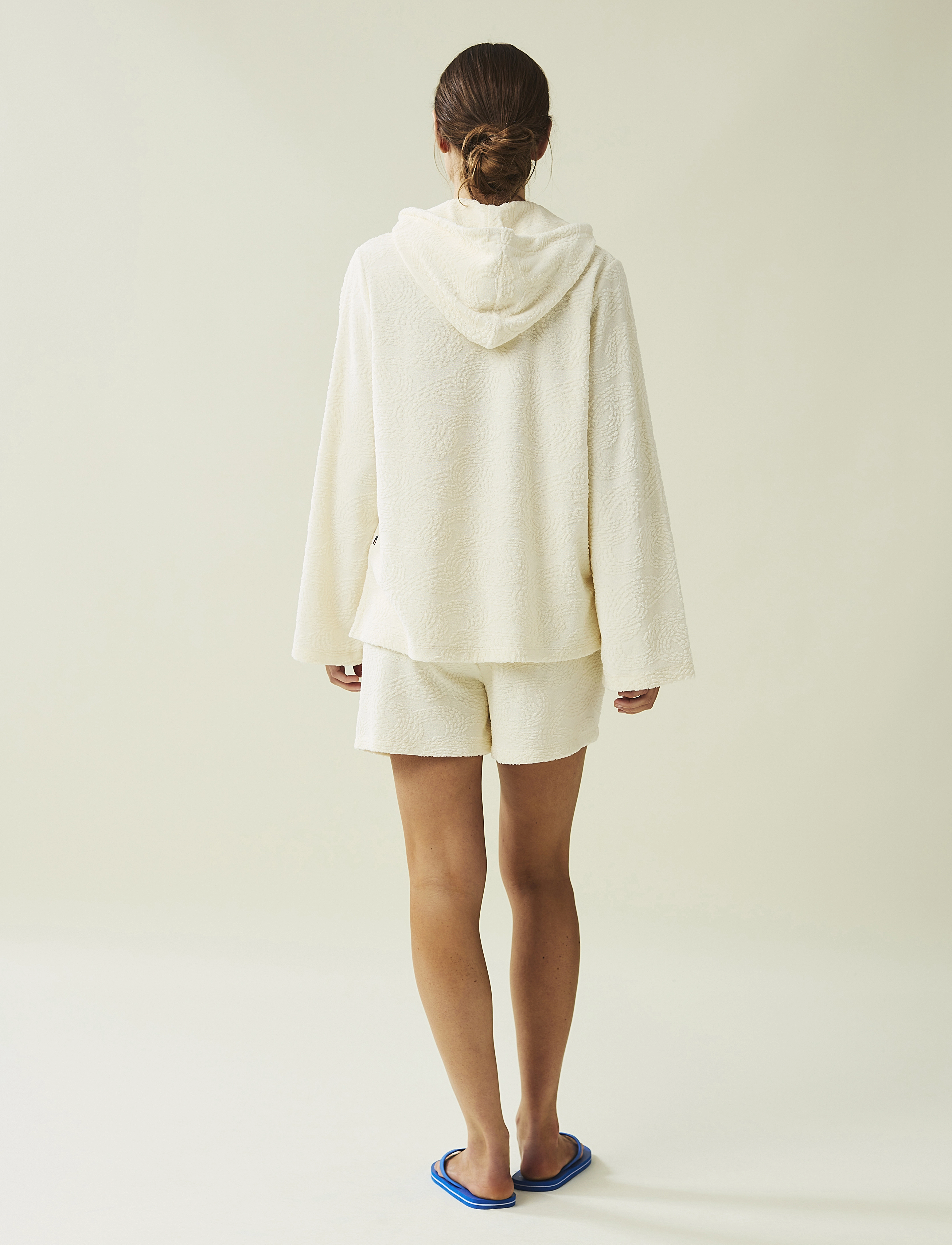 Lexington Clothing - Juliette Jacquard Surfer Terry Hood - offwhite - 2