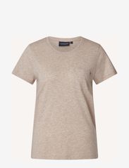 Lexington Clothing - Ashley Jersey Tee - t-skjorter - beige melange - 1